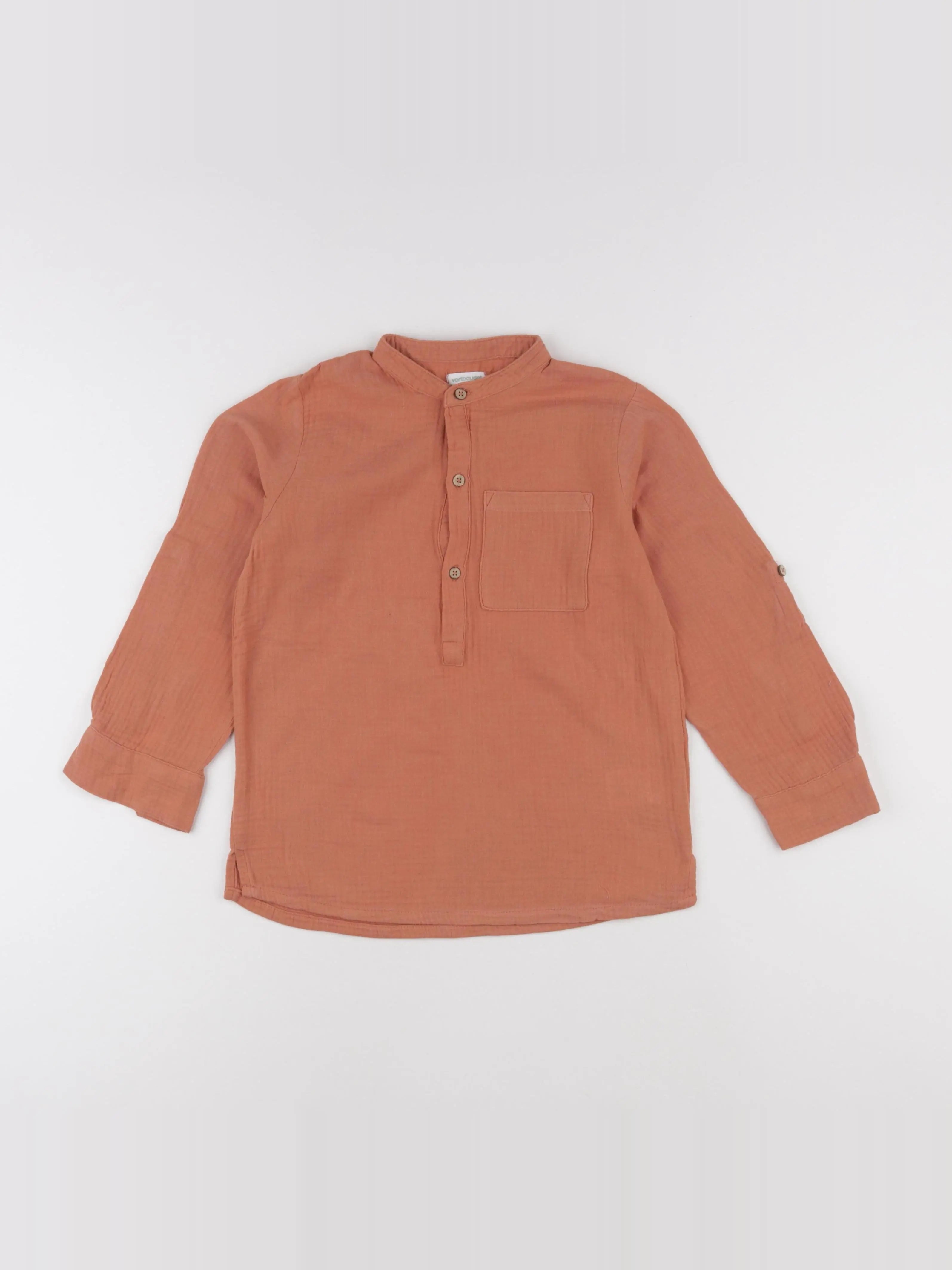 Vertbaudet - blouse orange - 8 ans