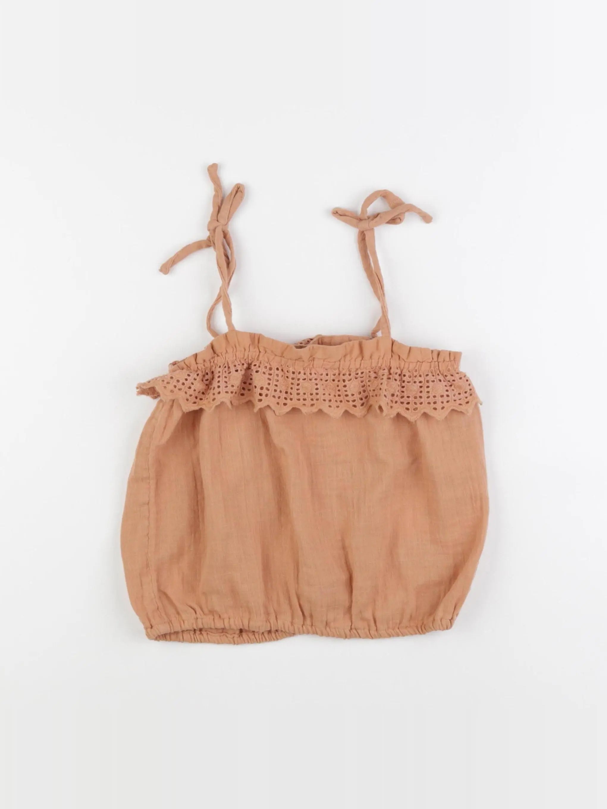 Monoprix - blouse marron - 8 ans