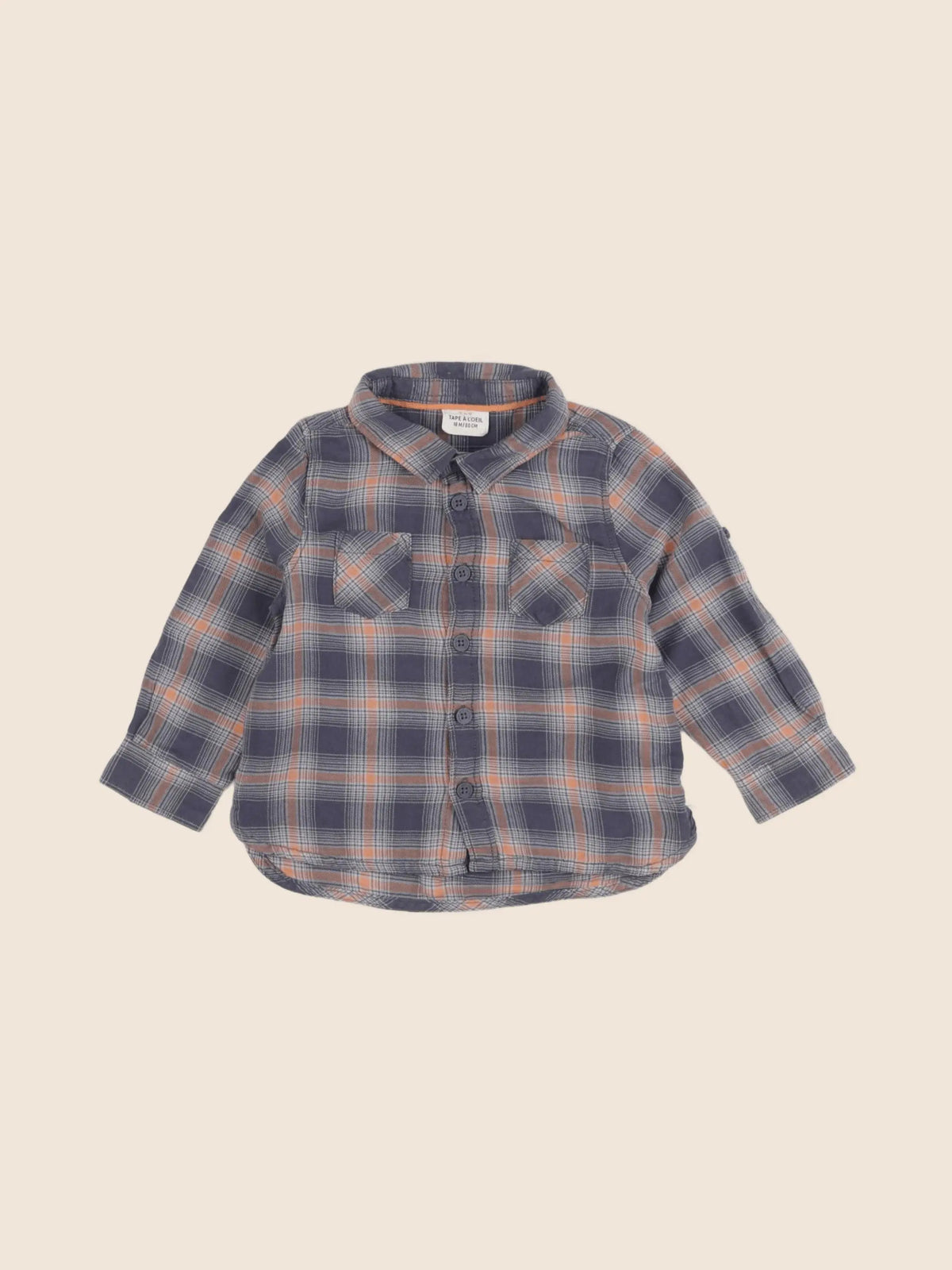 Tape à l'oeil - chemise bleu - 18 mois