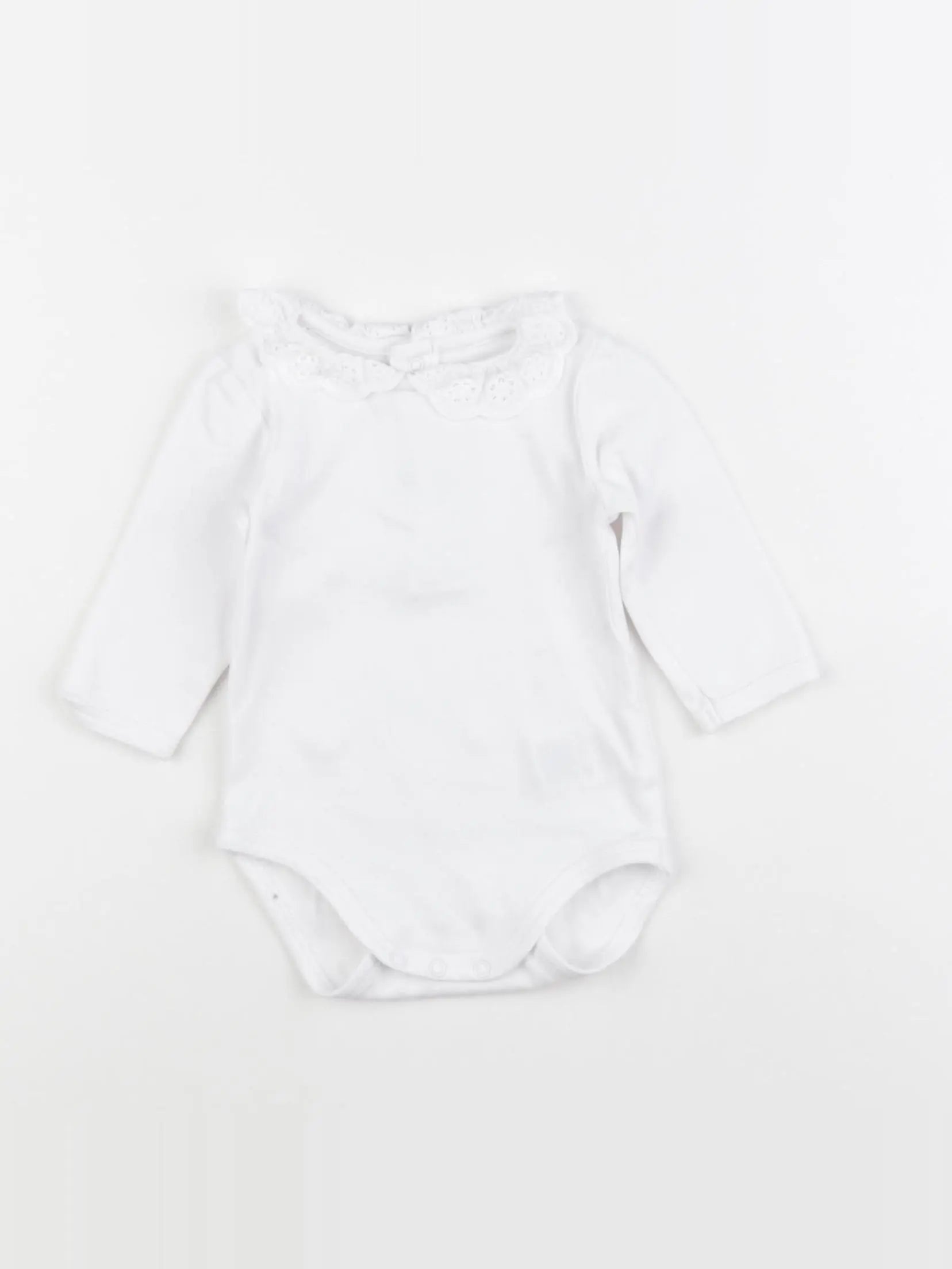 Carrément Beau - body à col blanc - 3 mois