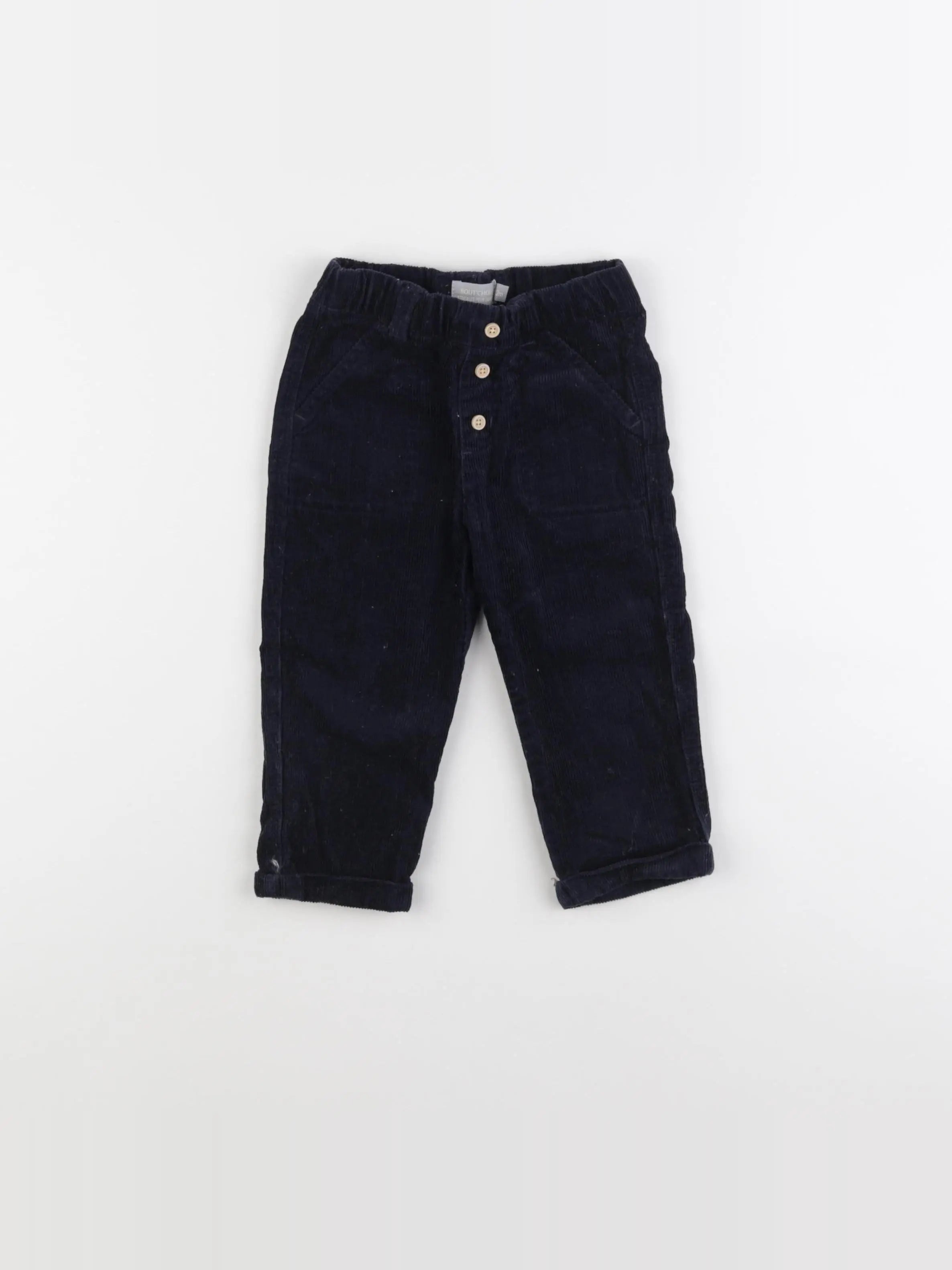 Boutchou - pantalon bleu - 12 mois