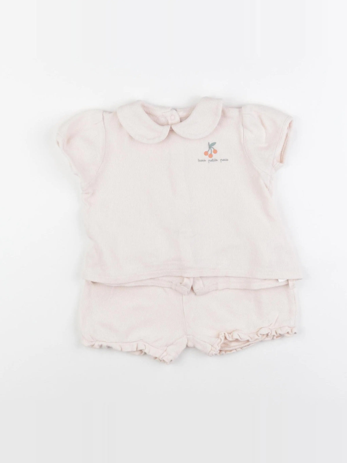Vertbaudet - pyjama coton rose - 18 mois