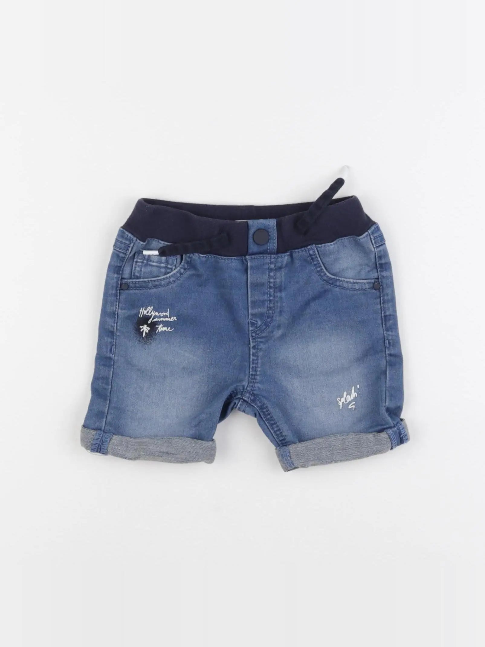 IKKS - short bleu - 18 mois