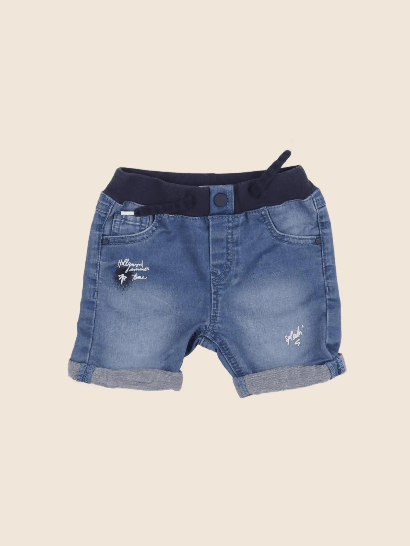 IKKS - short bleu - 18 mois