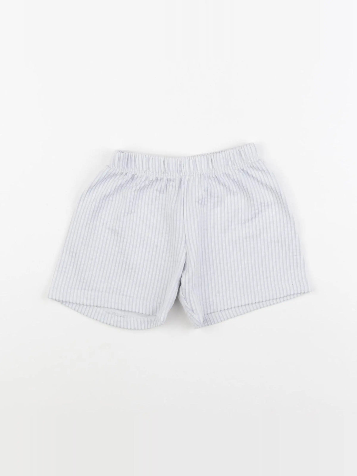 H&M - short bleu, blanc - 18/24 mois