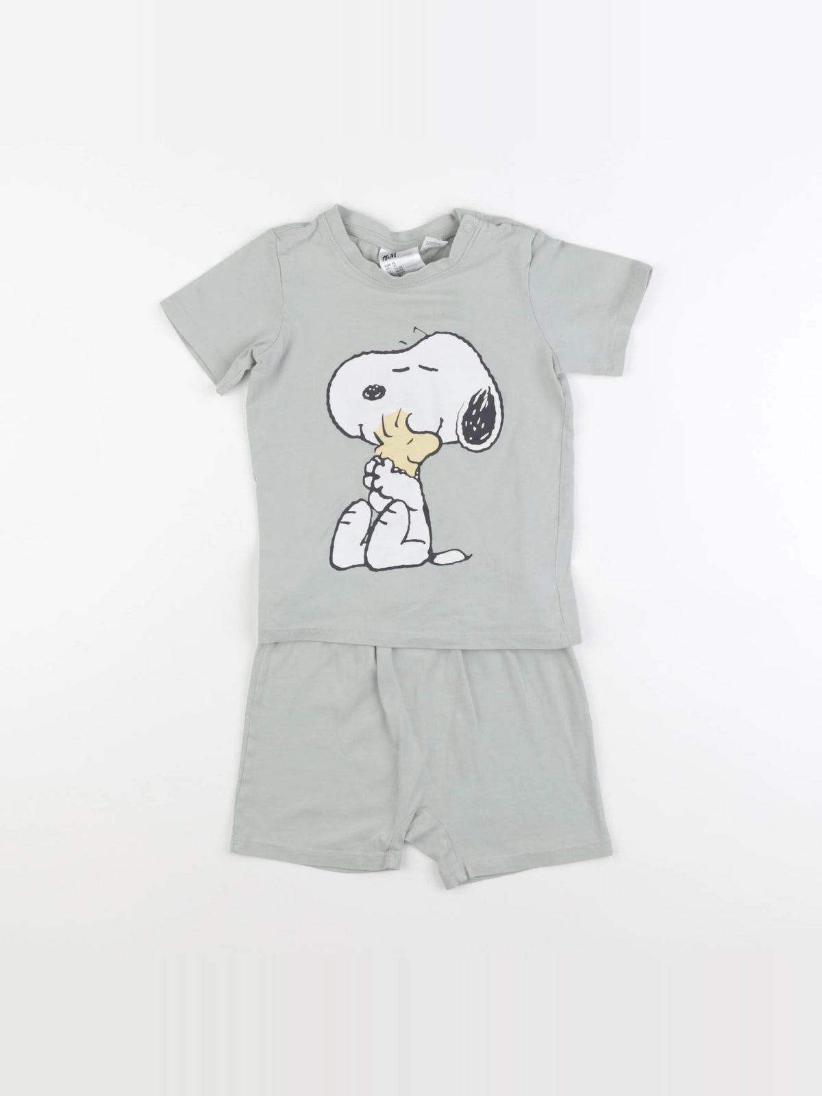 H&M - pyjama coton vert - 18/24 mois