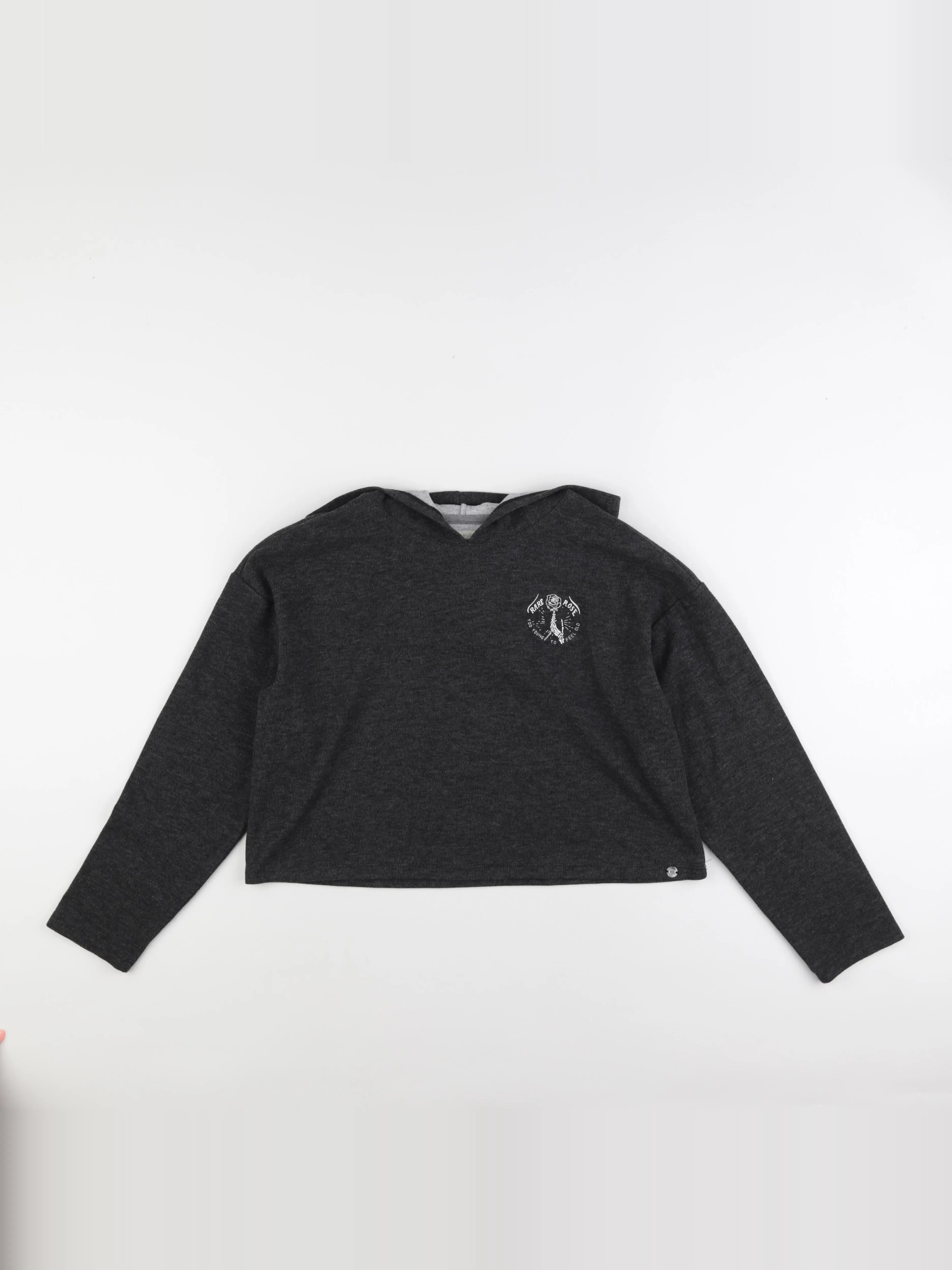IKKS - sweat court imprimé au dos gris - 12 ans