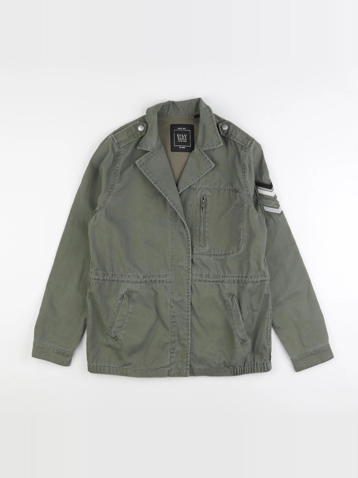 IKKS - veste imprimé au dos vert - 14 ans
