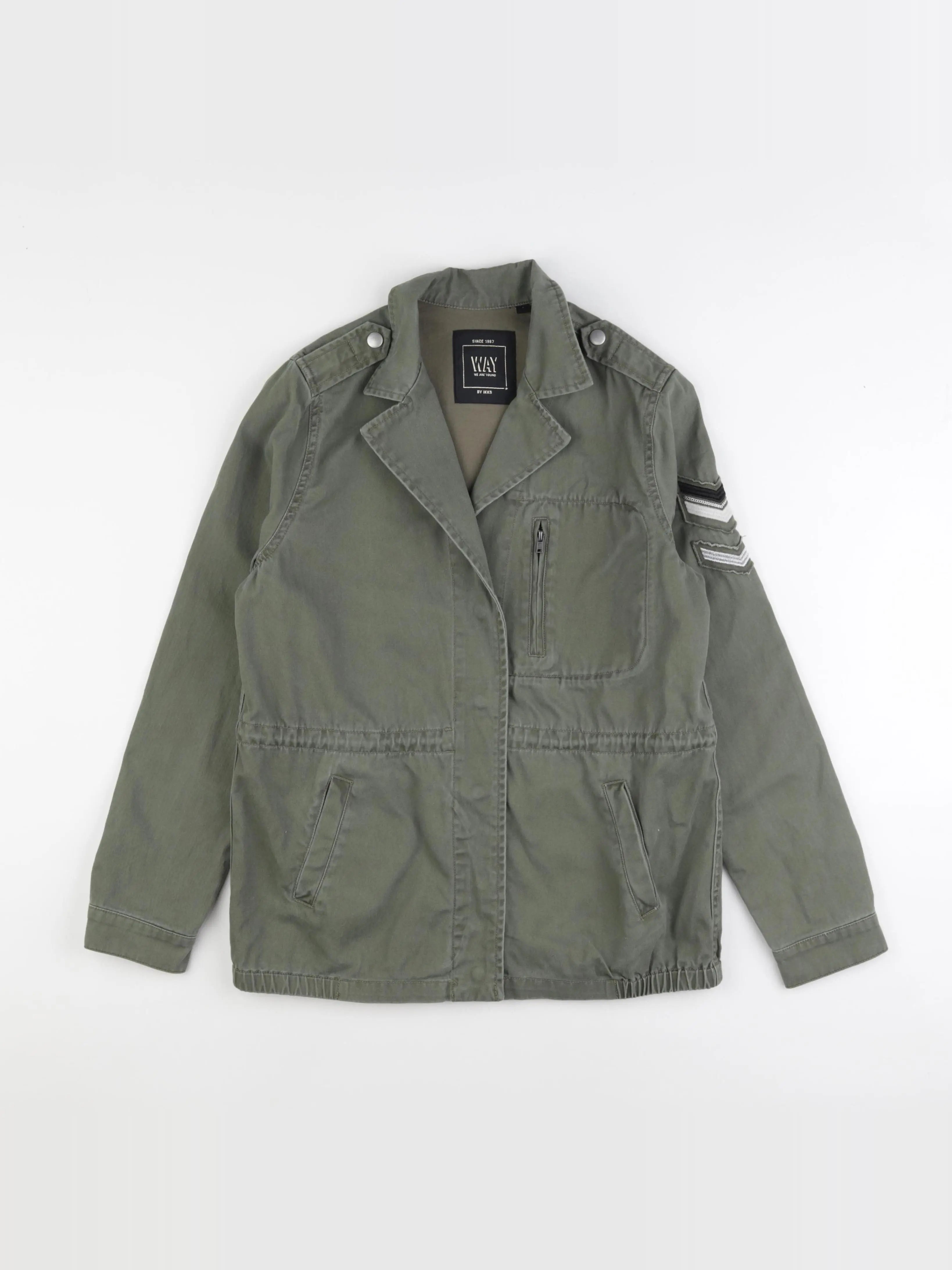 IKKS - veste imprimé au dos vert - 14 ans