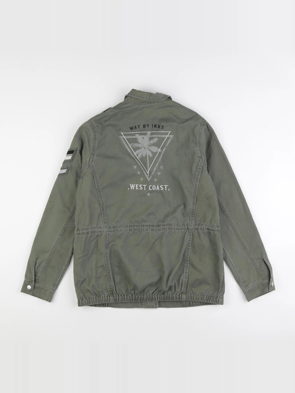 IKKS - veste imprimé au dos vert - 14 ans