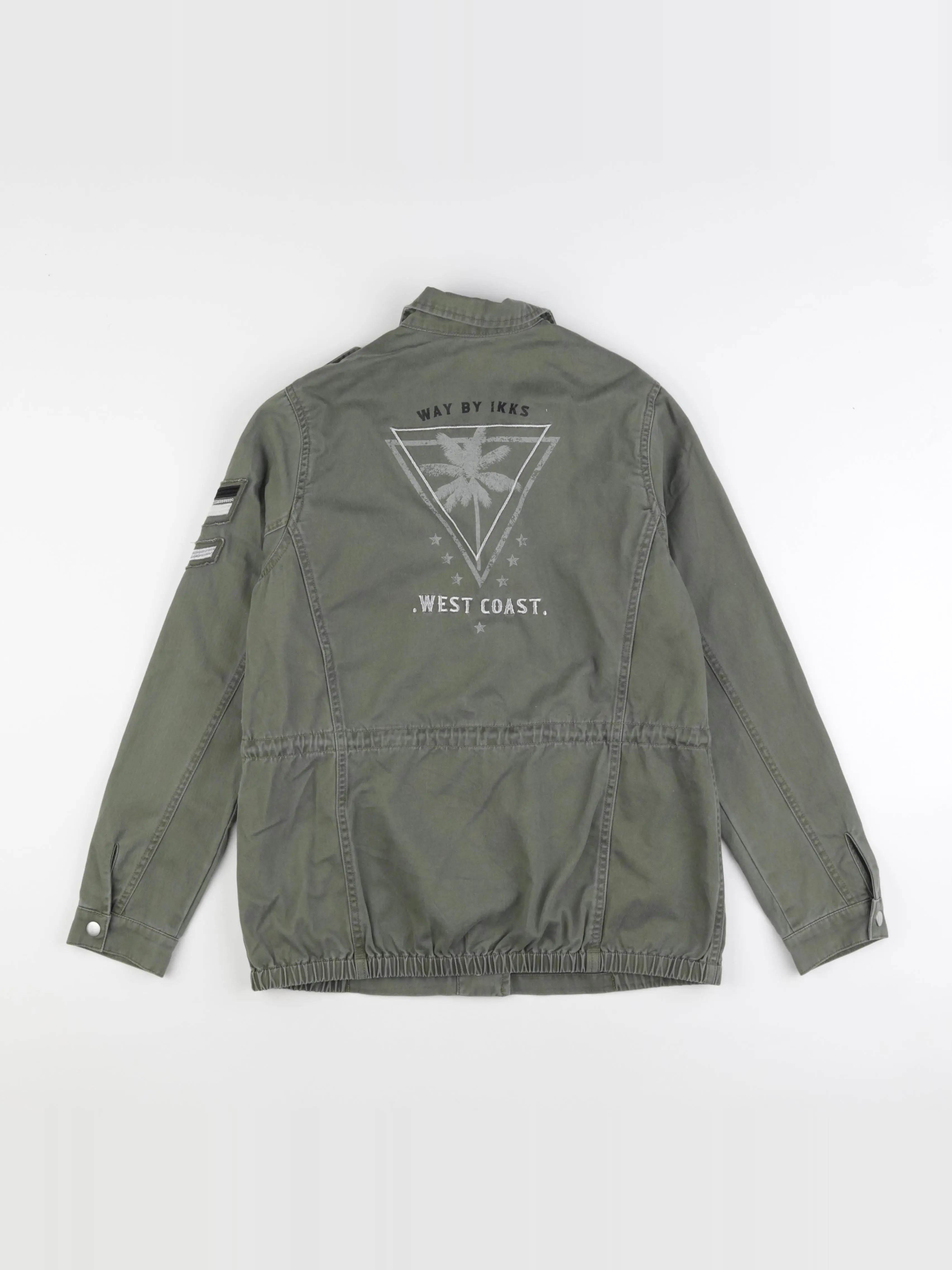 IKKS - veste imprimé au dos vert - 14 ans