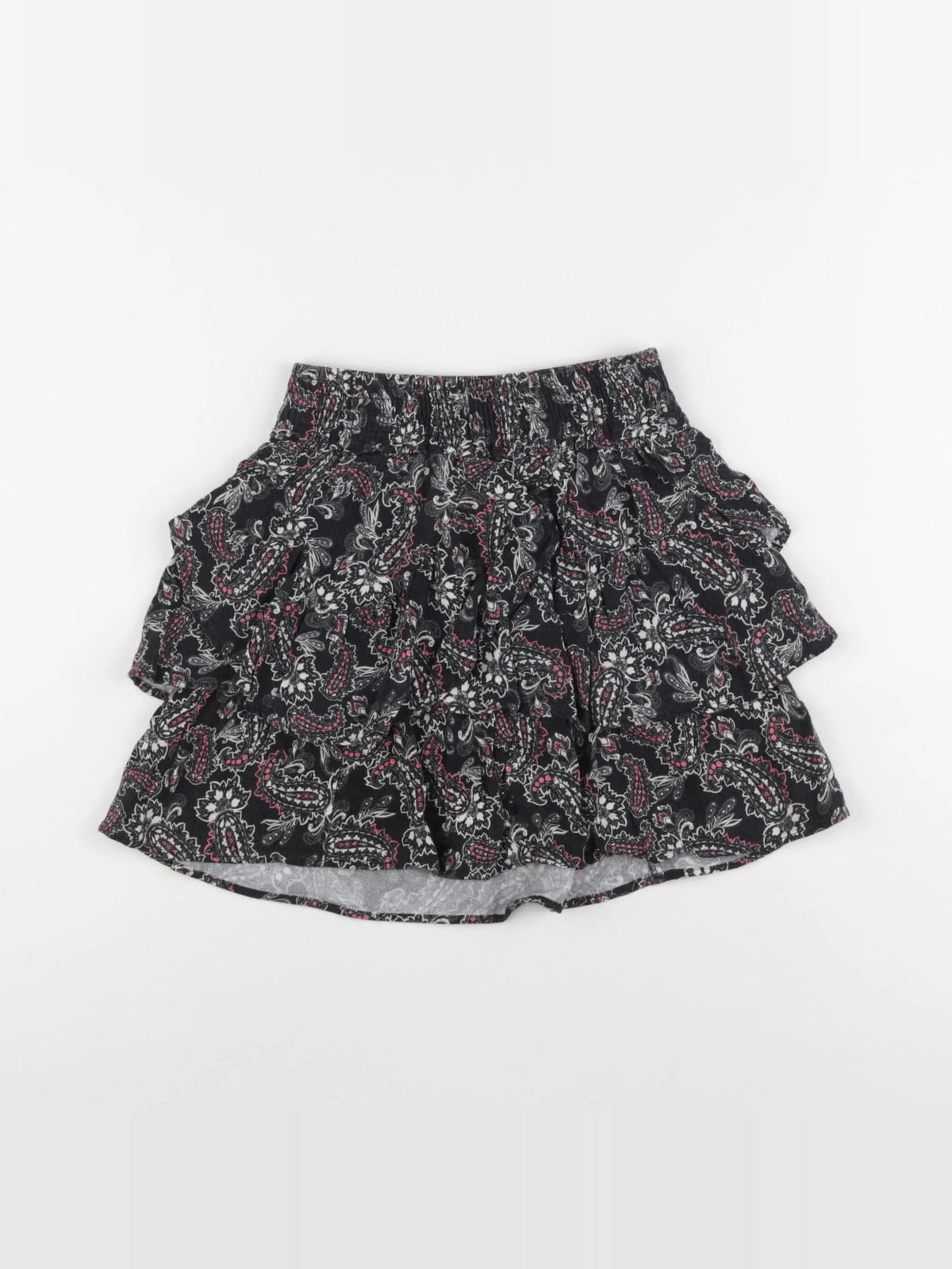 IKKS - jupe gris, rose - 8 ans