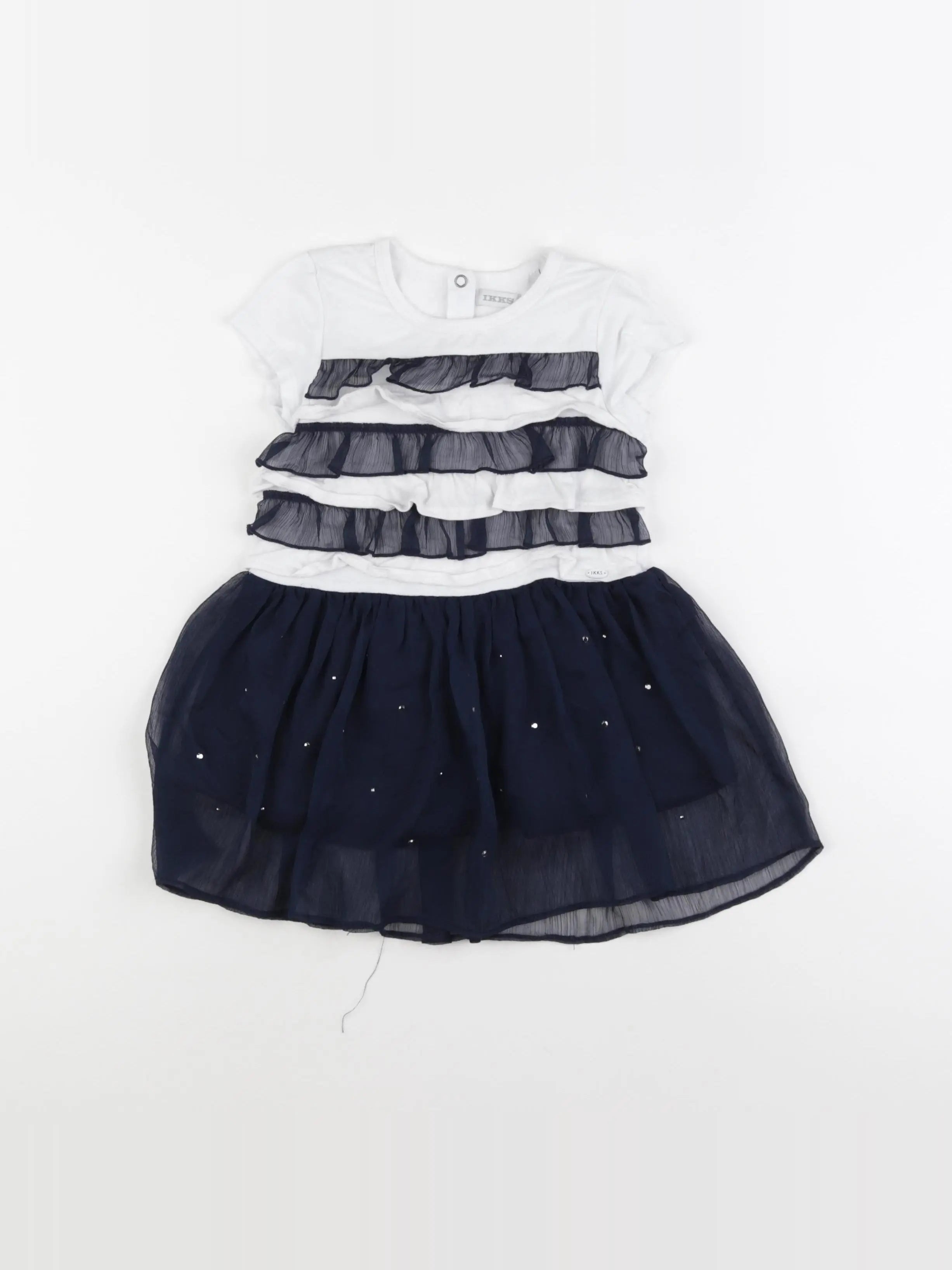 IKKS - robe blanc, bleu - 2 ans
