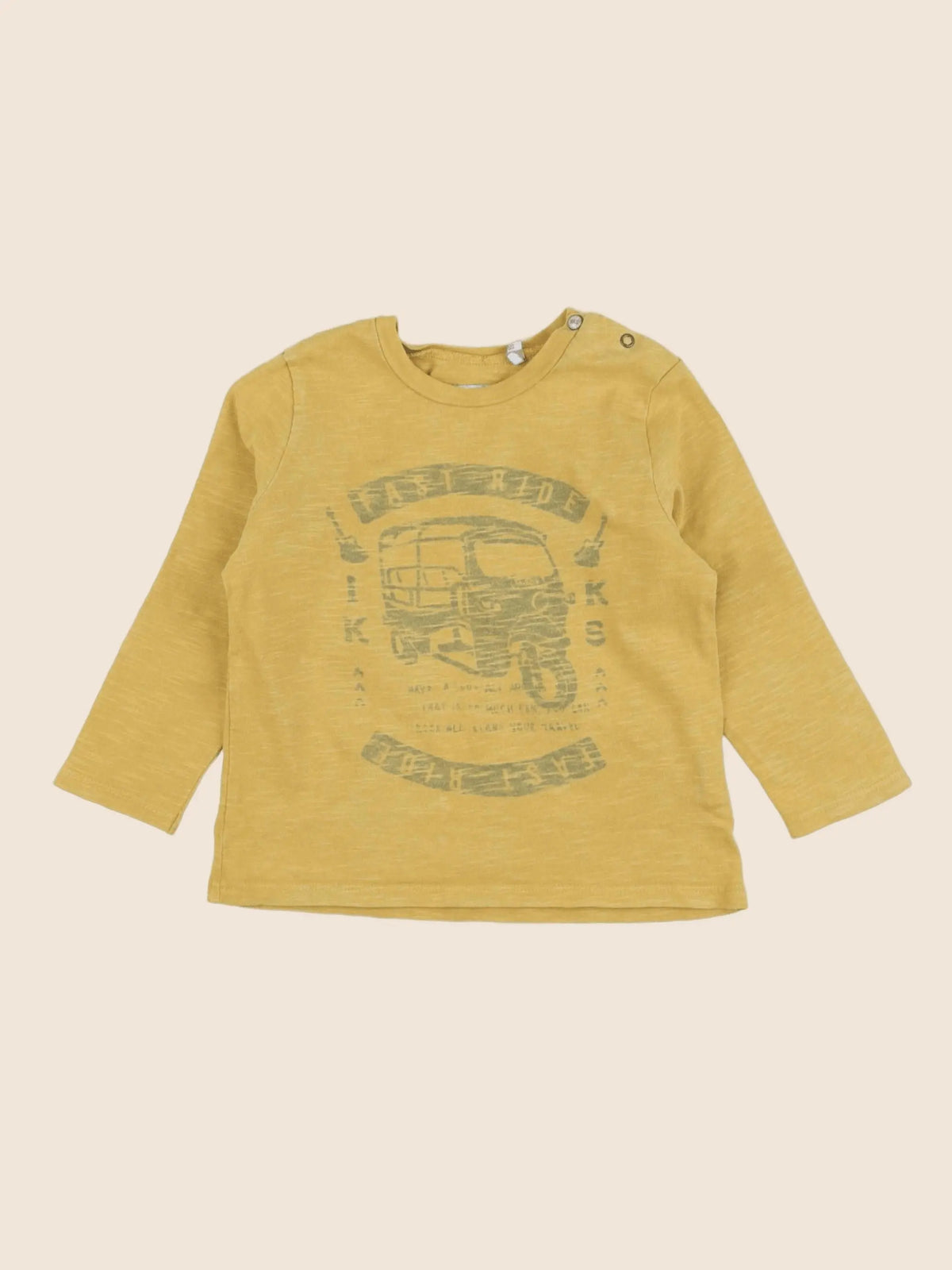 IKKS - tee-shirt jaune - 2 ans
