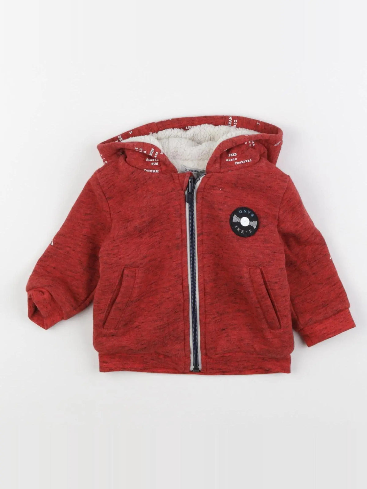 IKKS - sweat rouge - 6 mois
