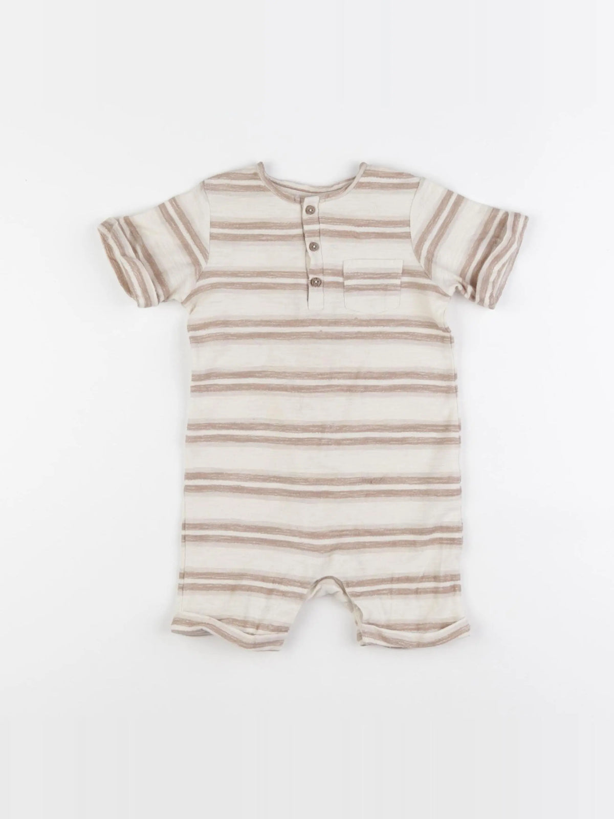 H&M - combinaison beige - 6/9 mois