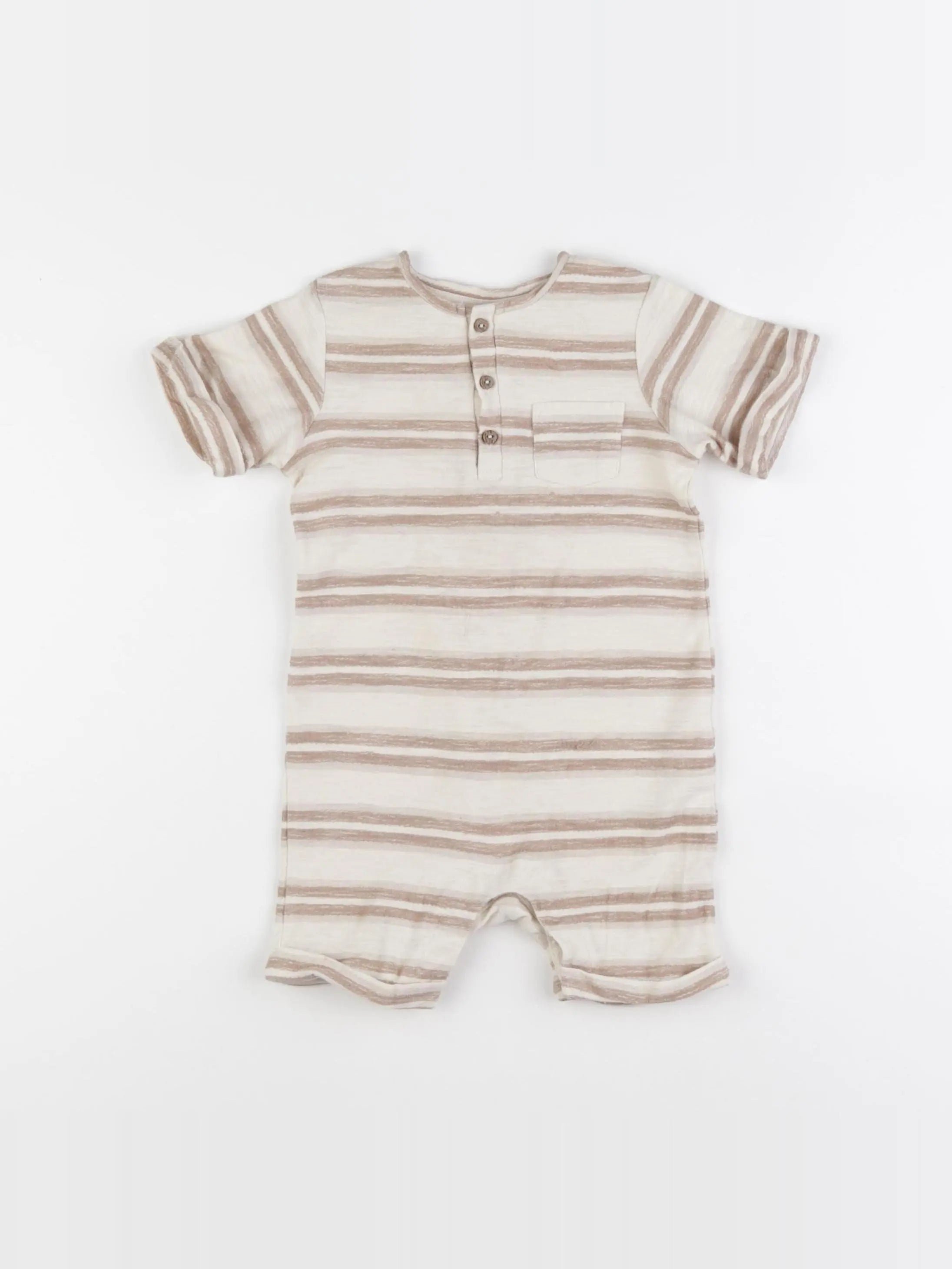 H&M - combinaison beige - 6/9 mois