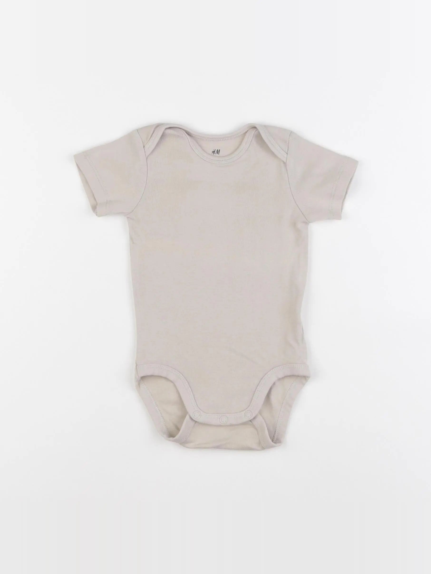H&M - body beige - 3/6 mois