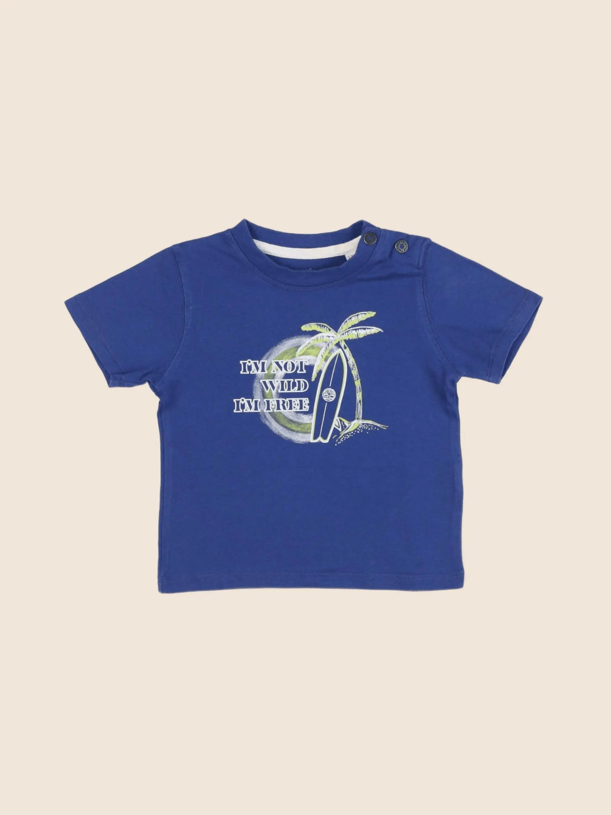 Timberland - tee-shirt bleu - 12 mois