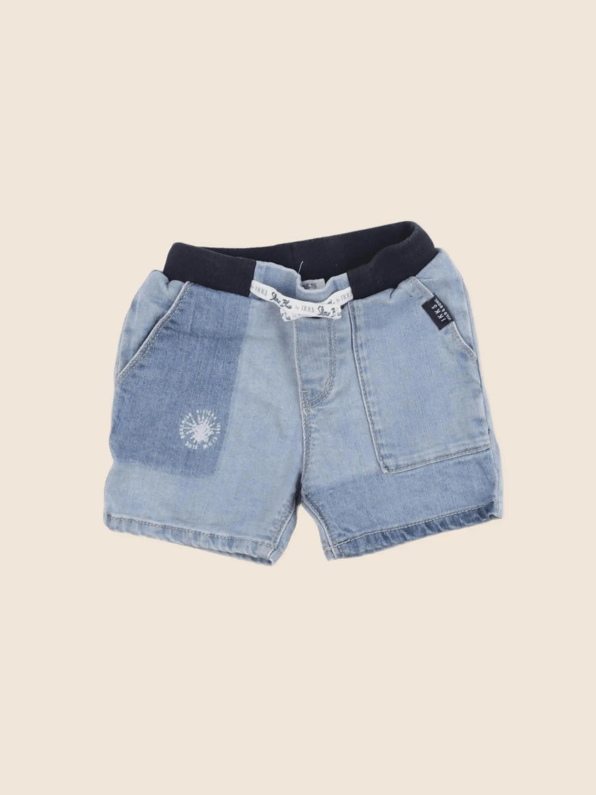 IKKS - short bleu - 18 mois