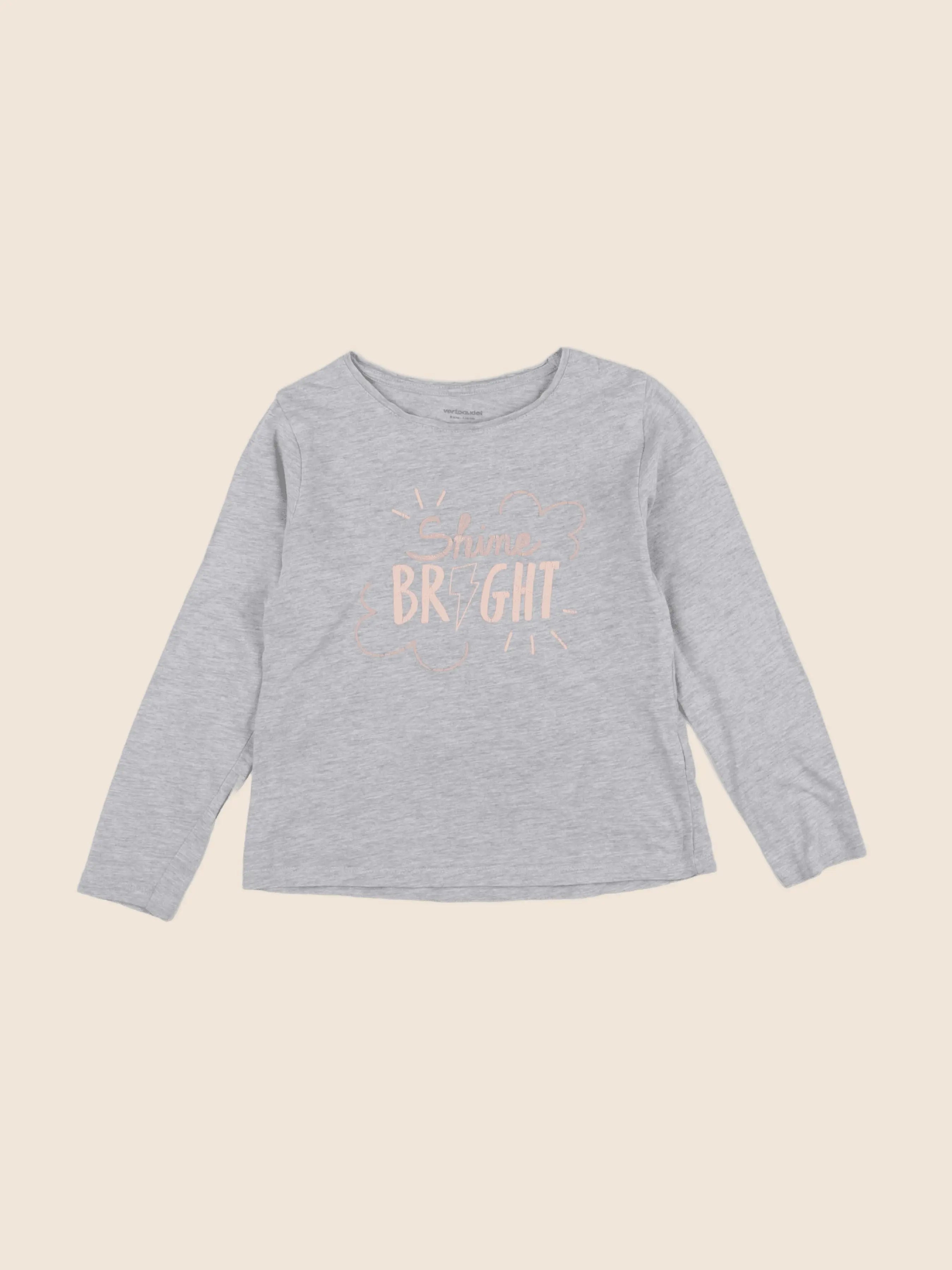 Vertbaudet - tee-shirt gris - 8 ans