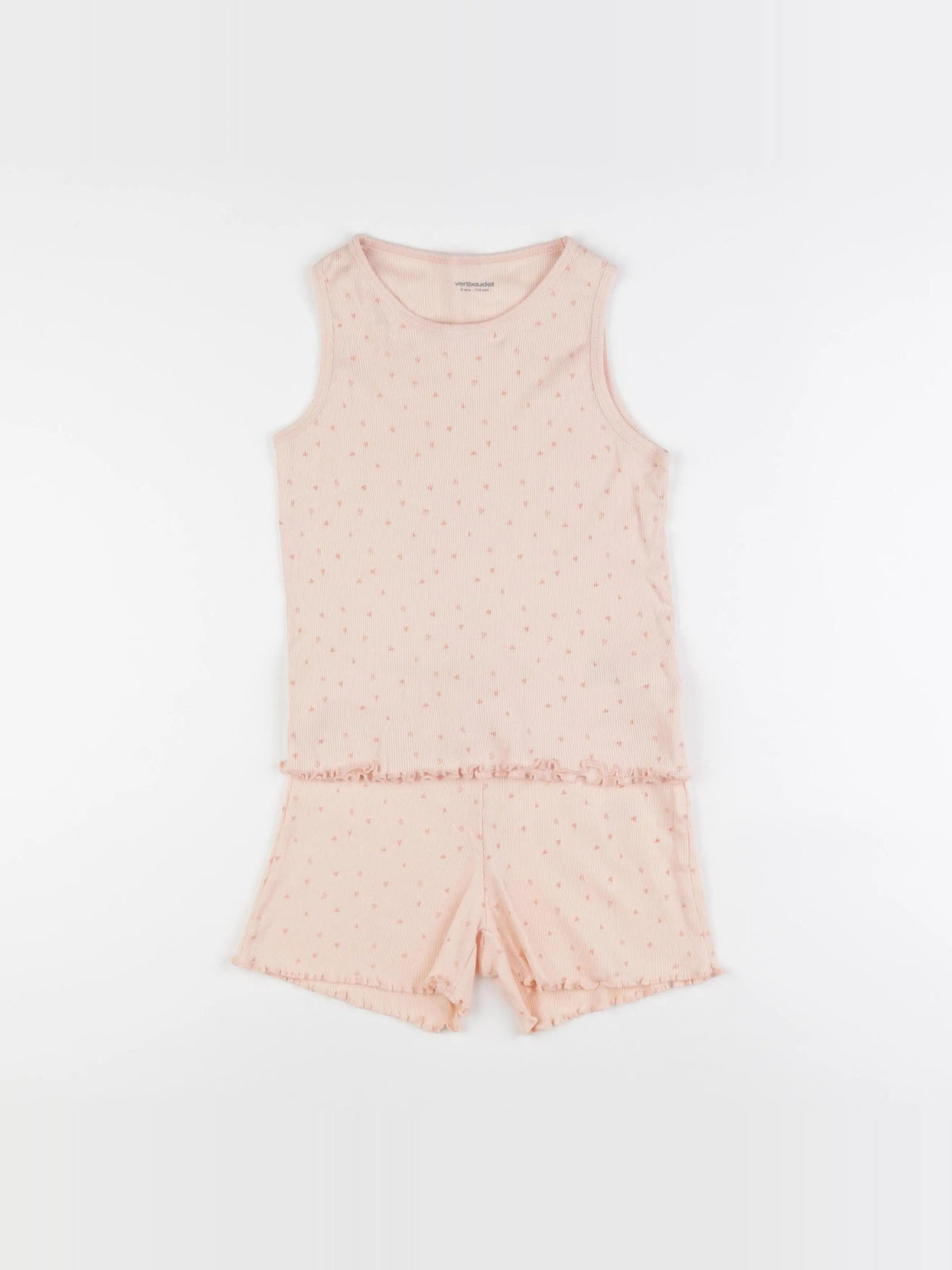 Vertbaudet - pyjama coton rose - 6 ans