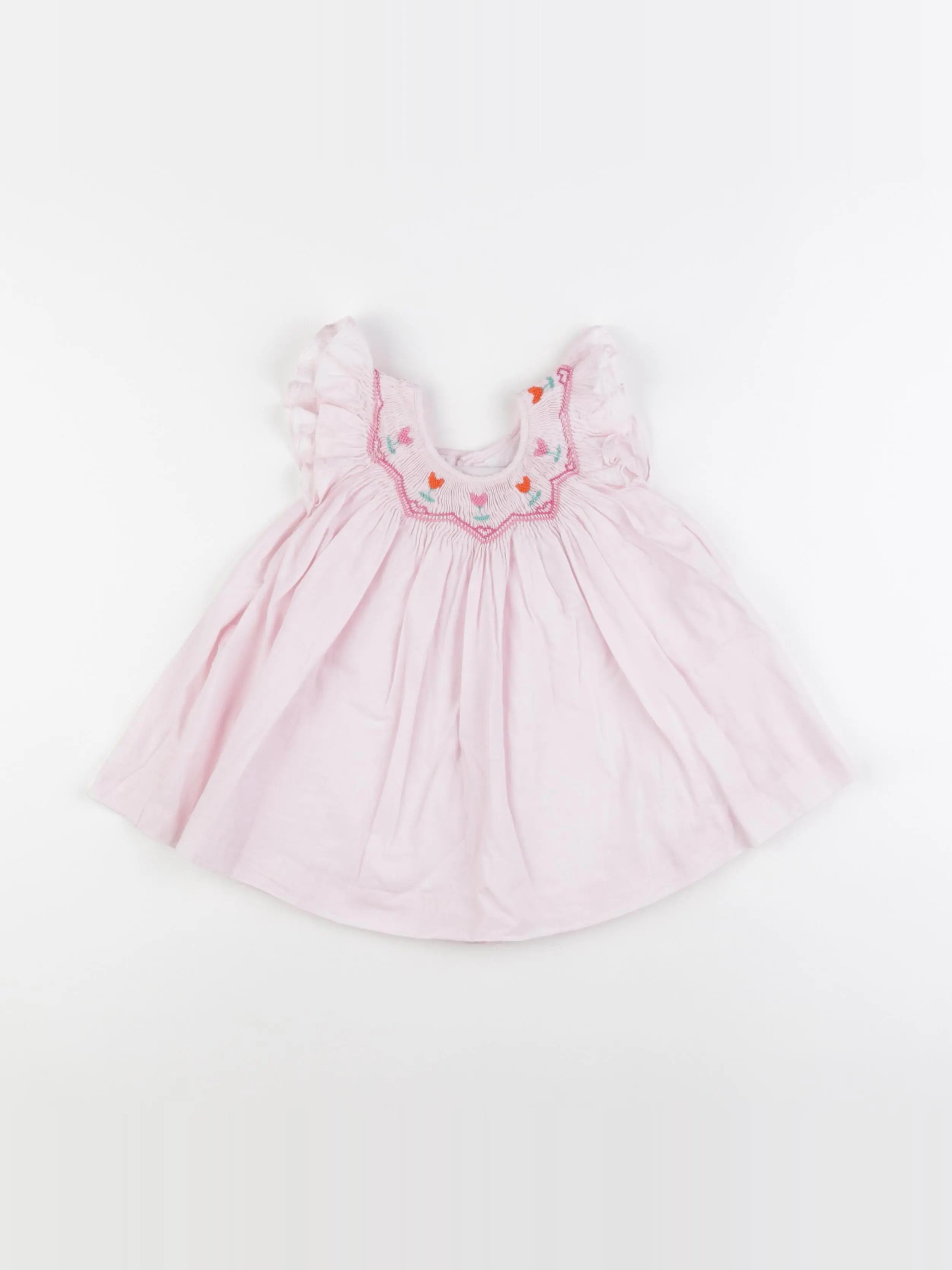 Jacadi - robe rose - 12 mois