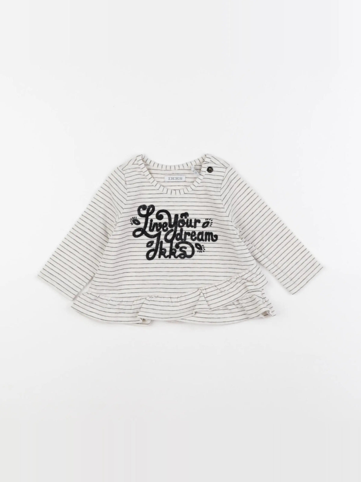 IKKS - tee-shirt beige - 6 mois