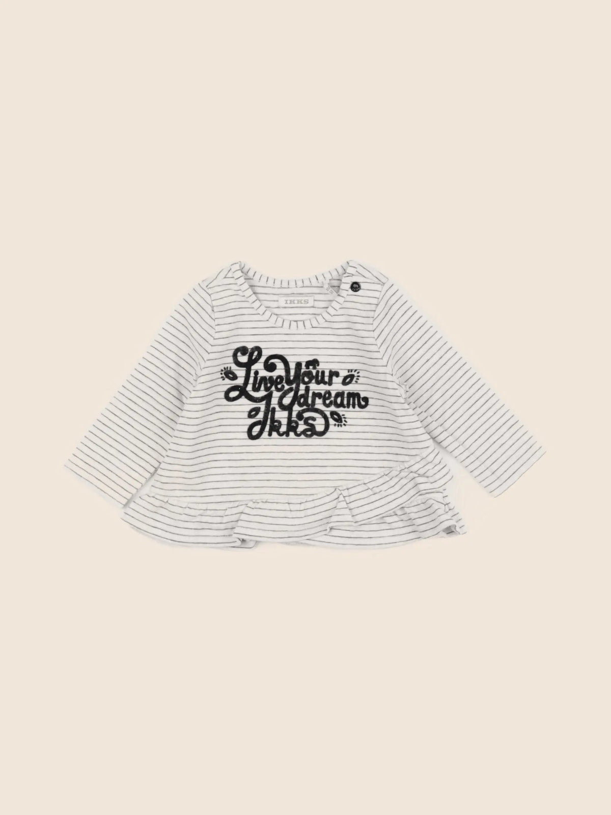 IKKS - tee-shirt beige - 6 mois