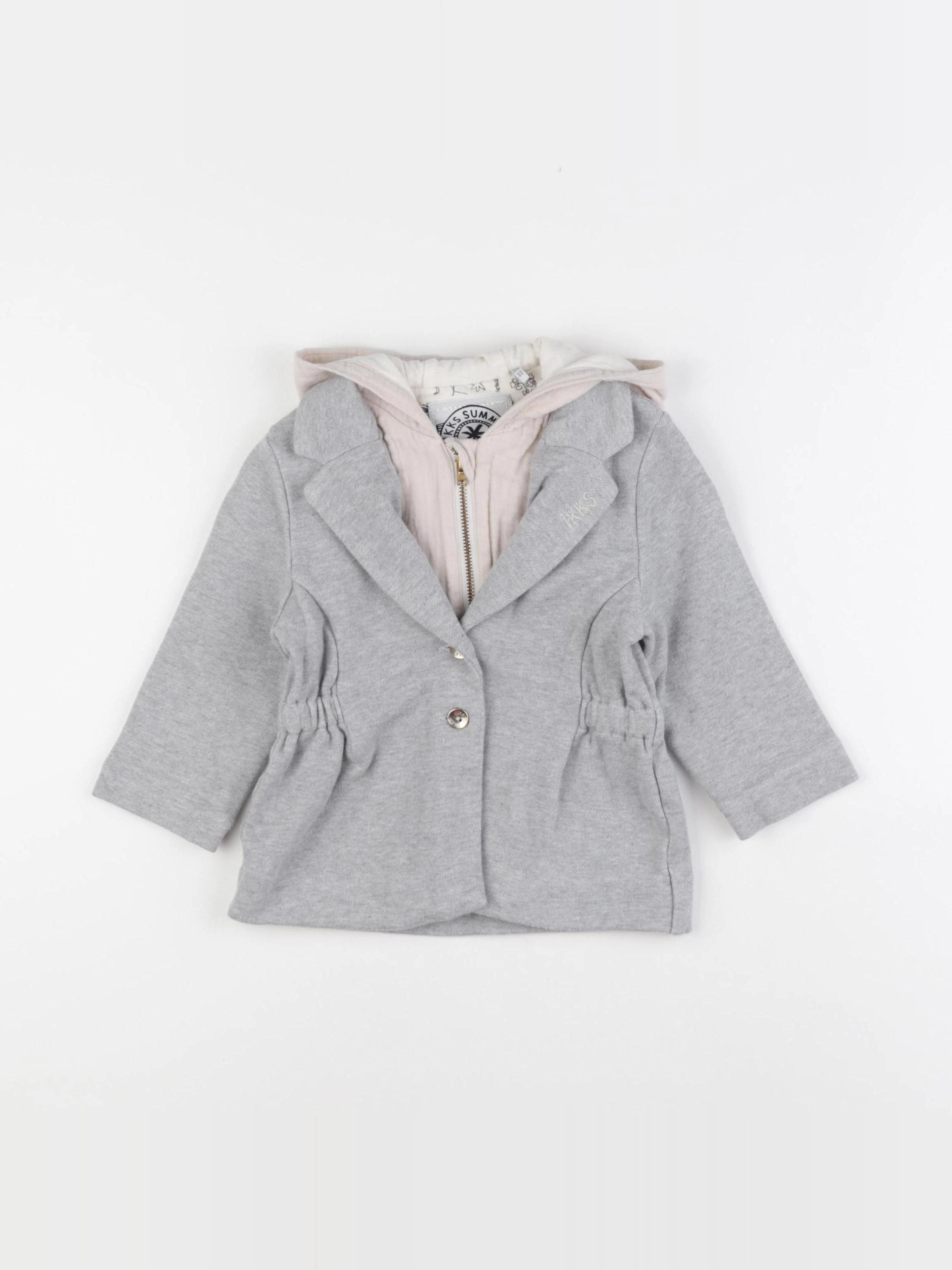IKKS - veste gris - 18 mois