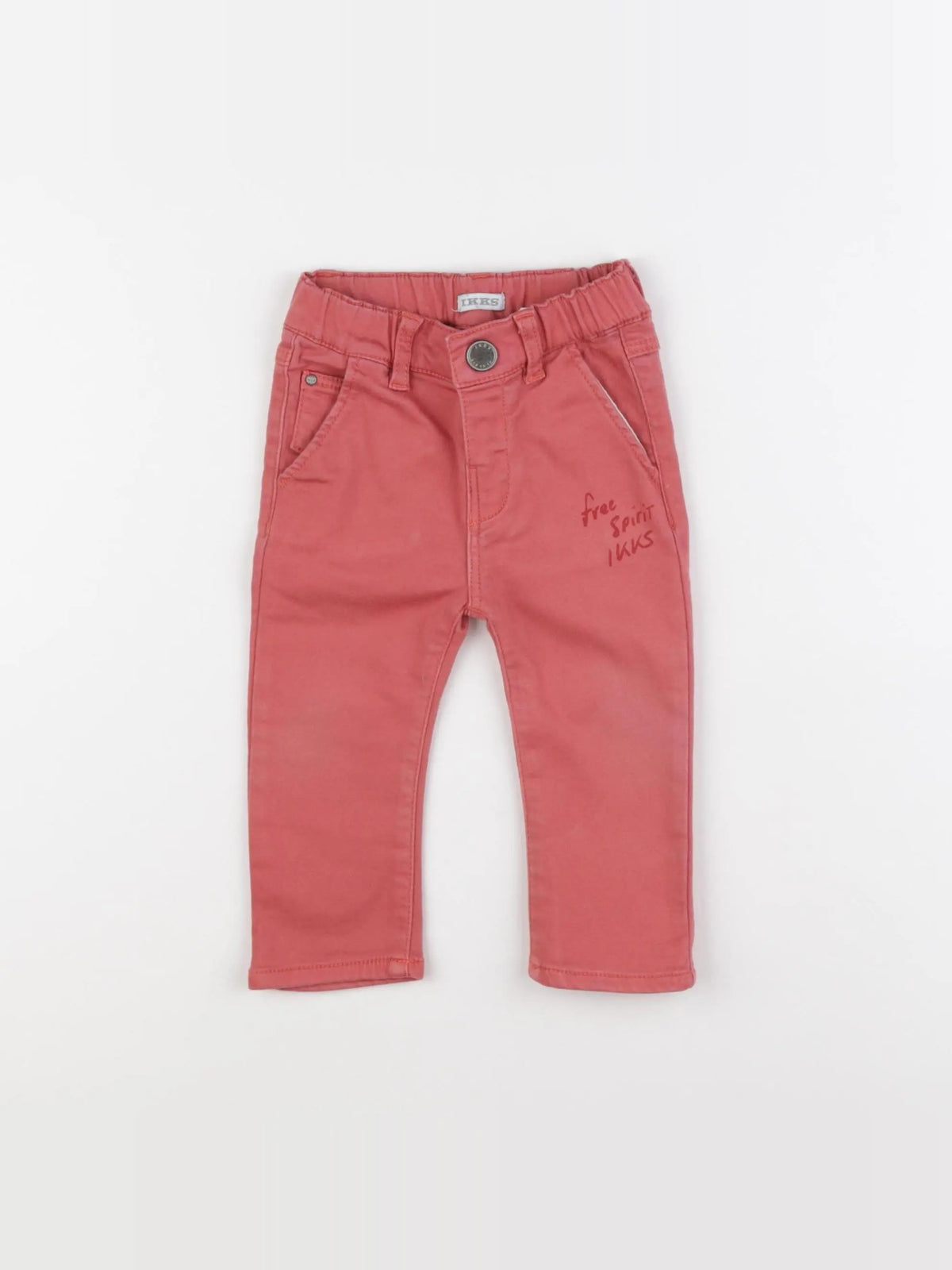 IKKS - pantalon rouge - 12 mois