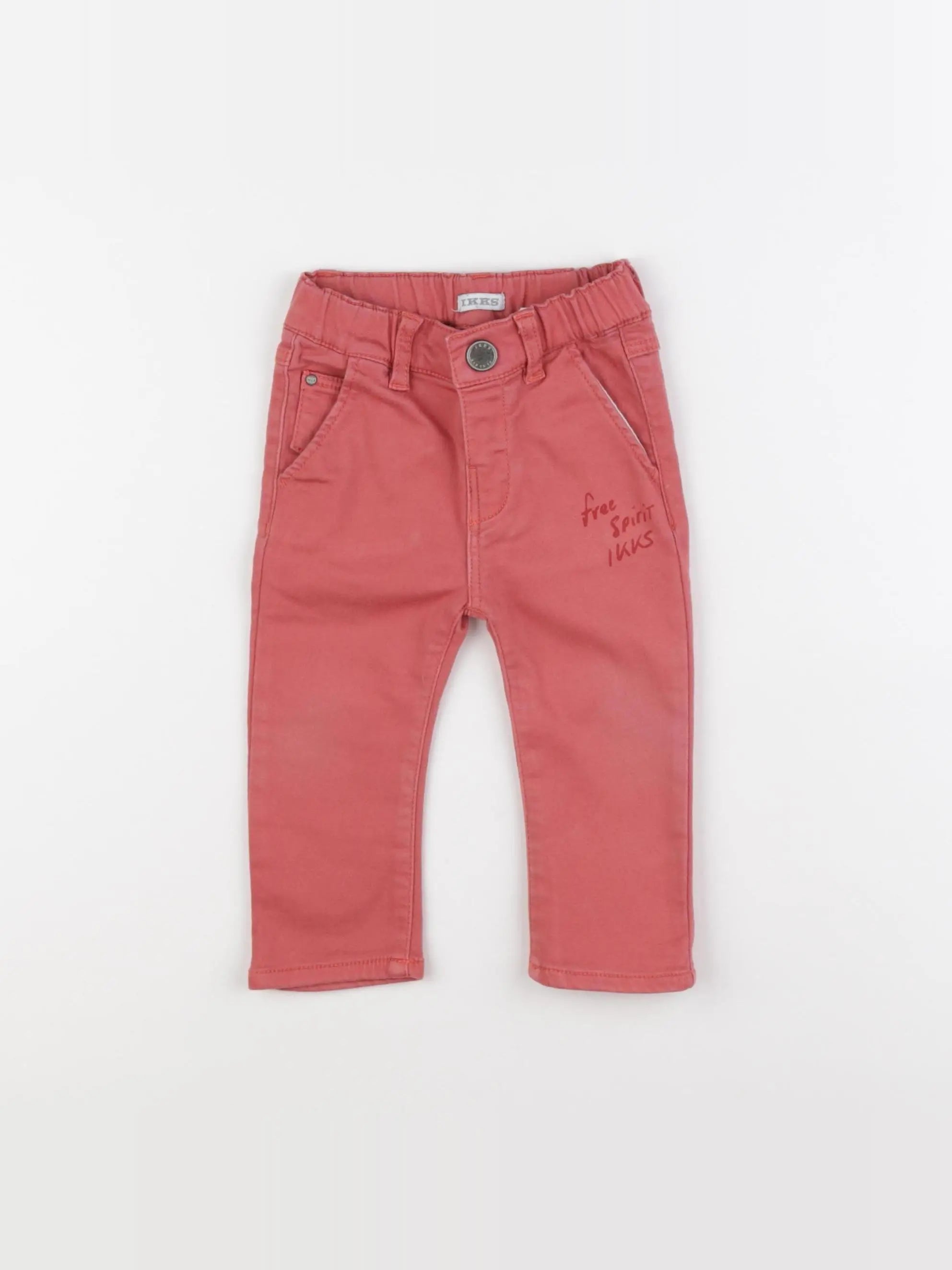 IKKS - pantalon rouge - 12 mois