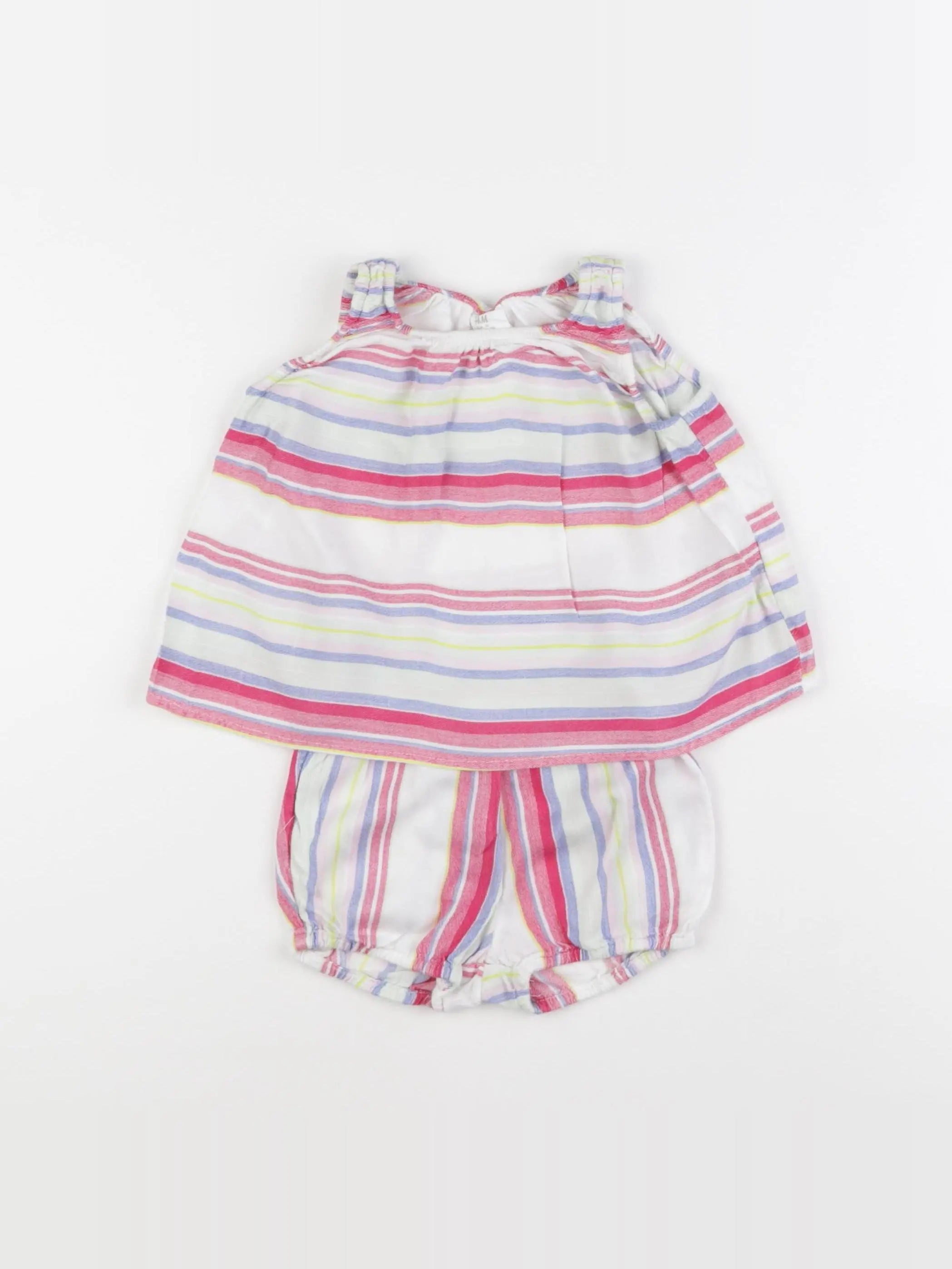 H&M - ensemble multicolore - 6/9 mois