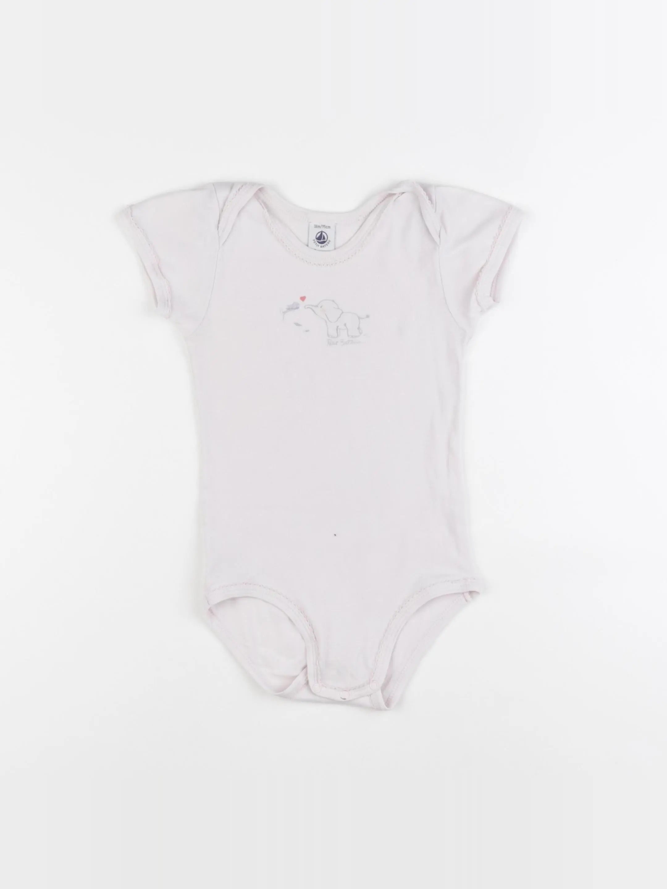 Petit Bateau - body rose - 36 mois