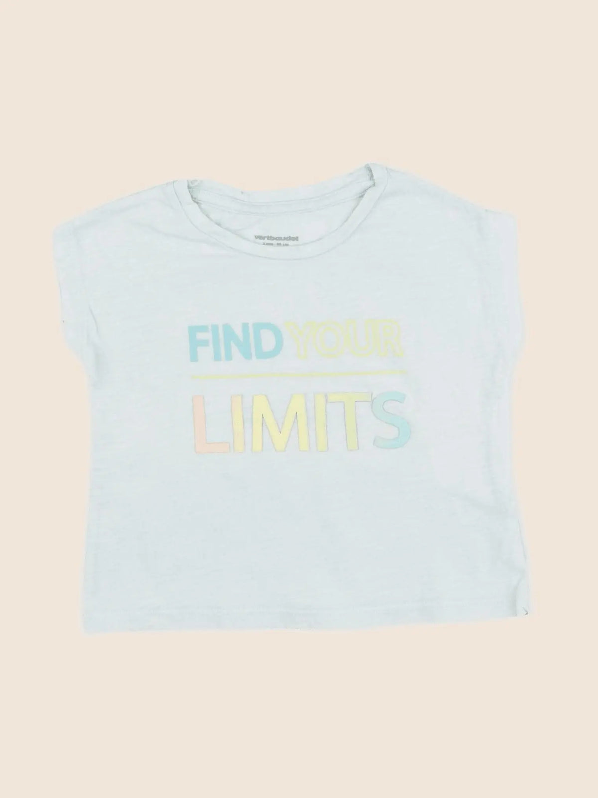 Vertbaudet - tee-shirt bleu - 2 ans