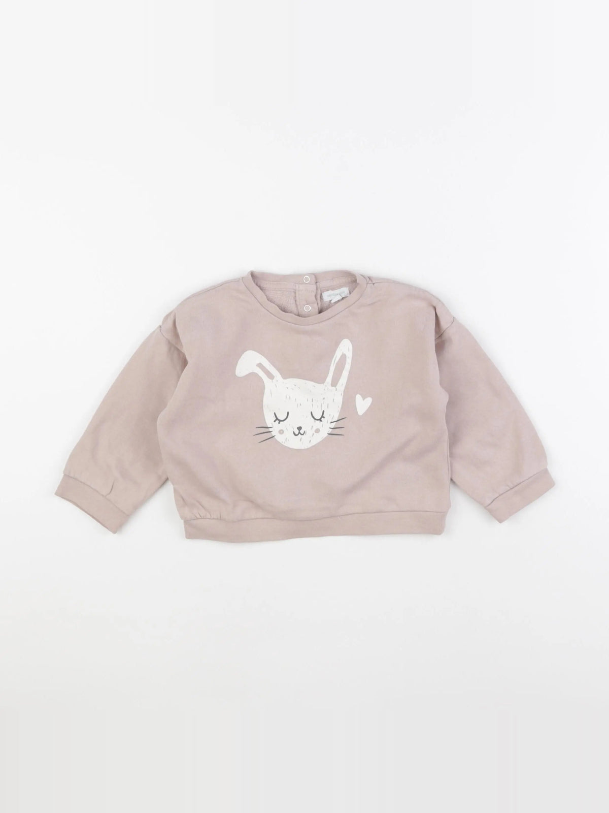 Vertbaudet - sweat rose - 24 mois