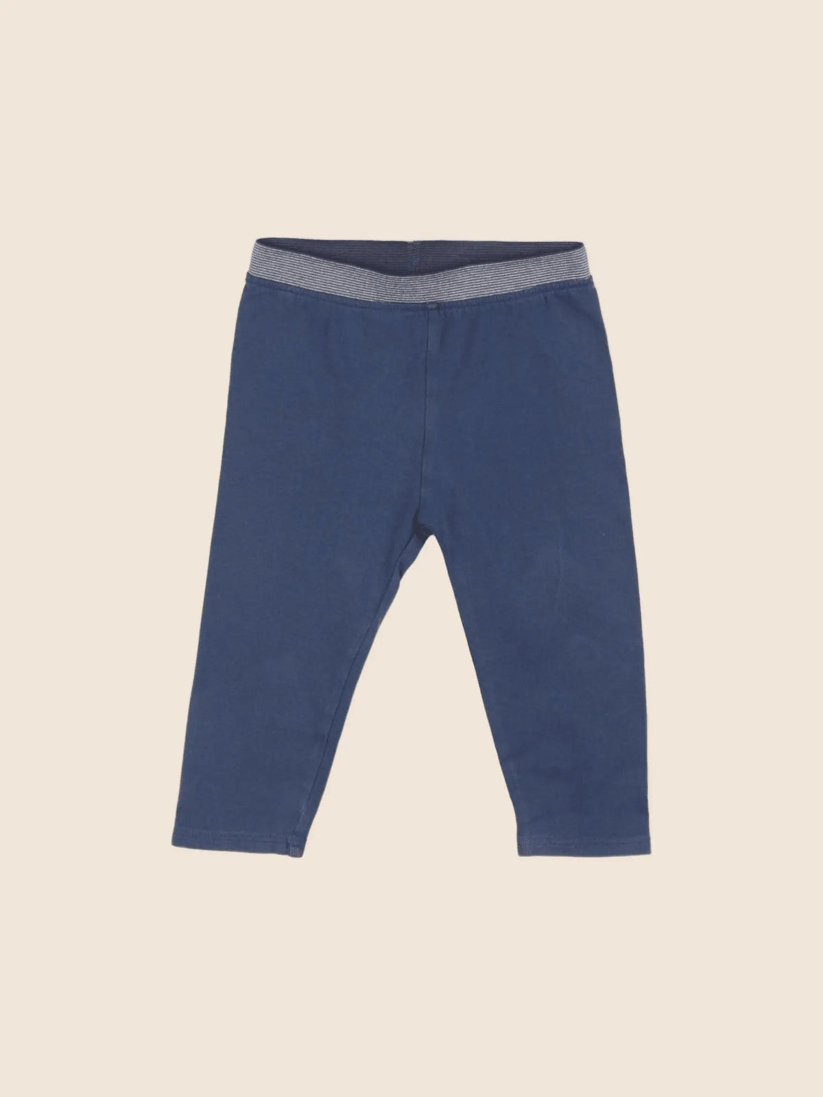 Vertbaudet - legging bleu, argent - 12 mois