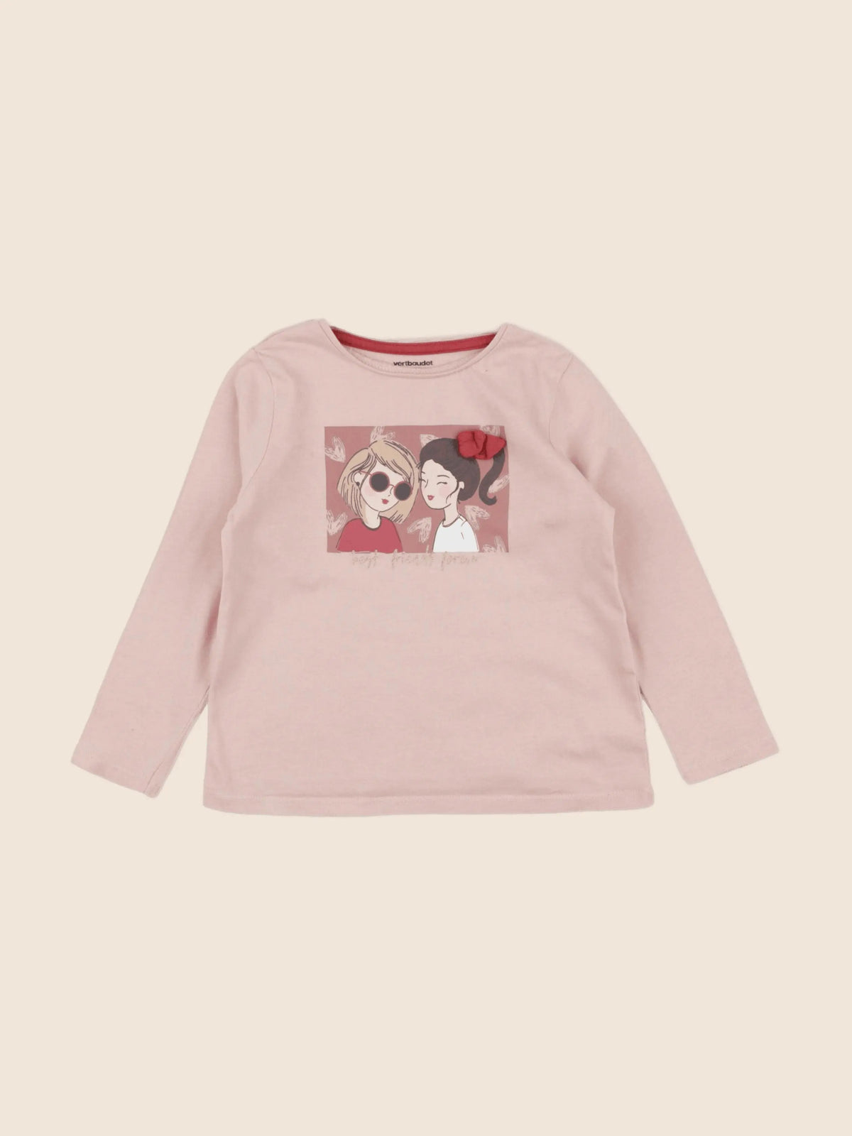 Vertbaudet - tee-shirt rose - 3 ans