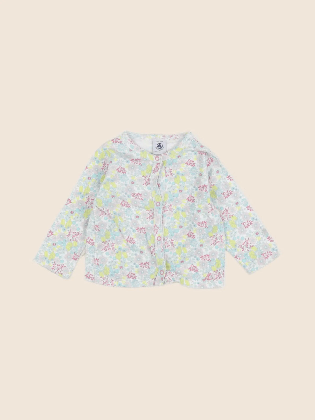 Petit Bateau - gilet multicolore - 12 mois