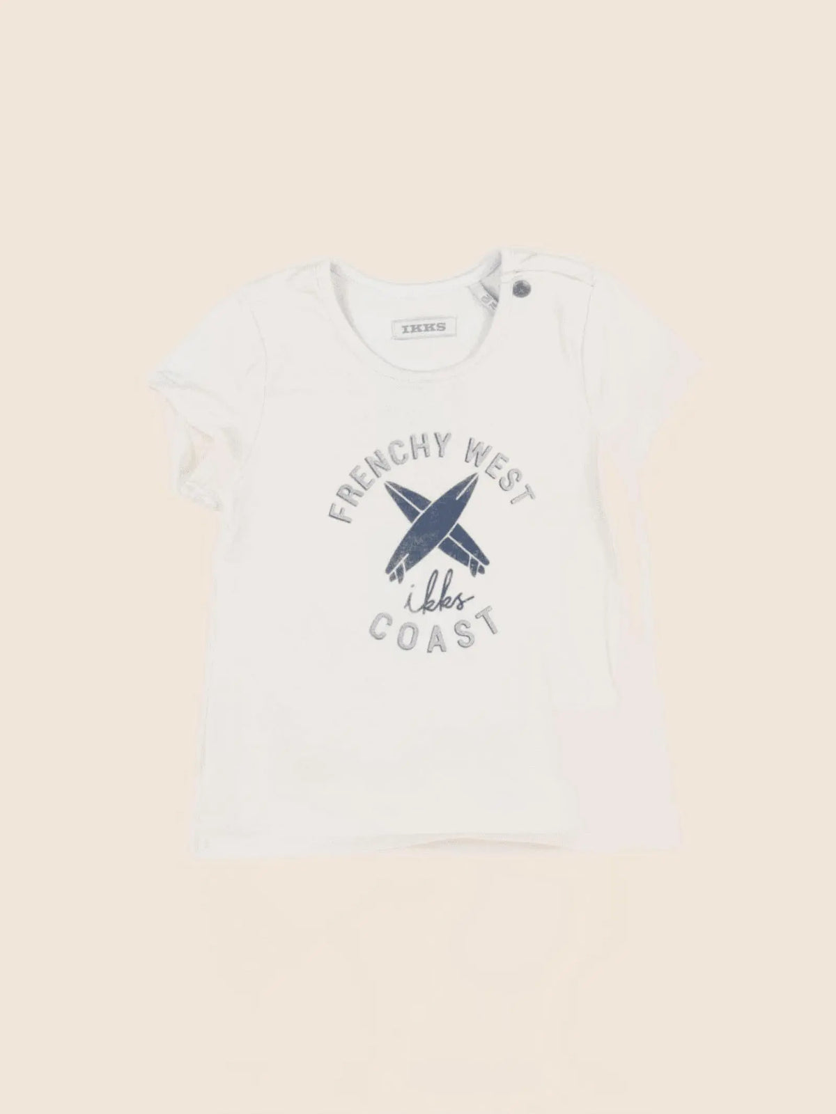 IKKS - tee-shirt beige - 12 mois