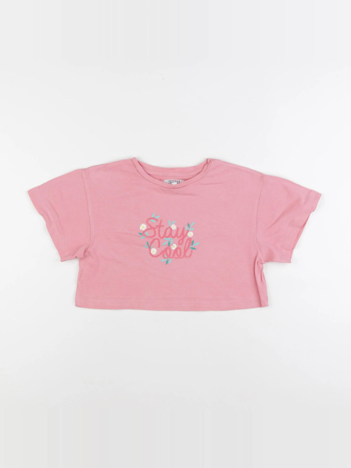 Galeries Lafayette - tee-shirt rose - 8 ans