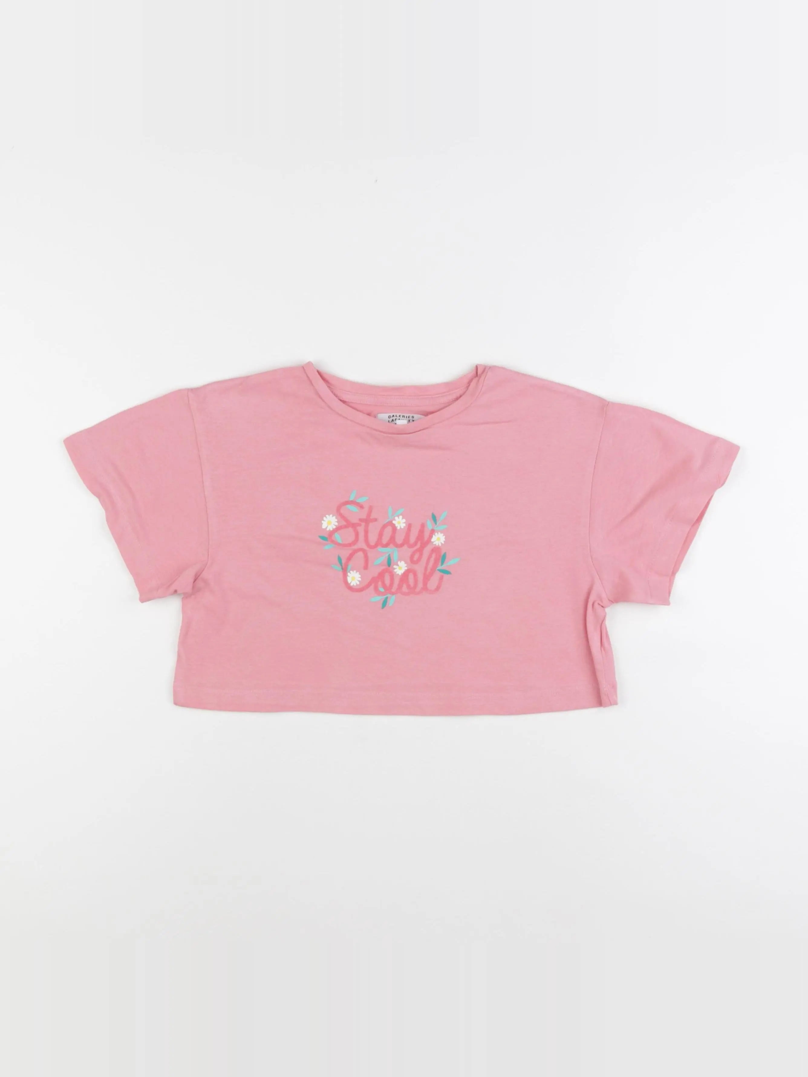 Galeries Lafayette - tee-shirt rose - 8 ans