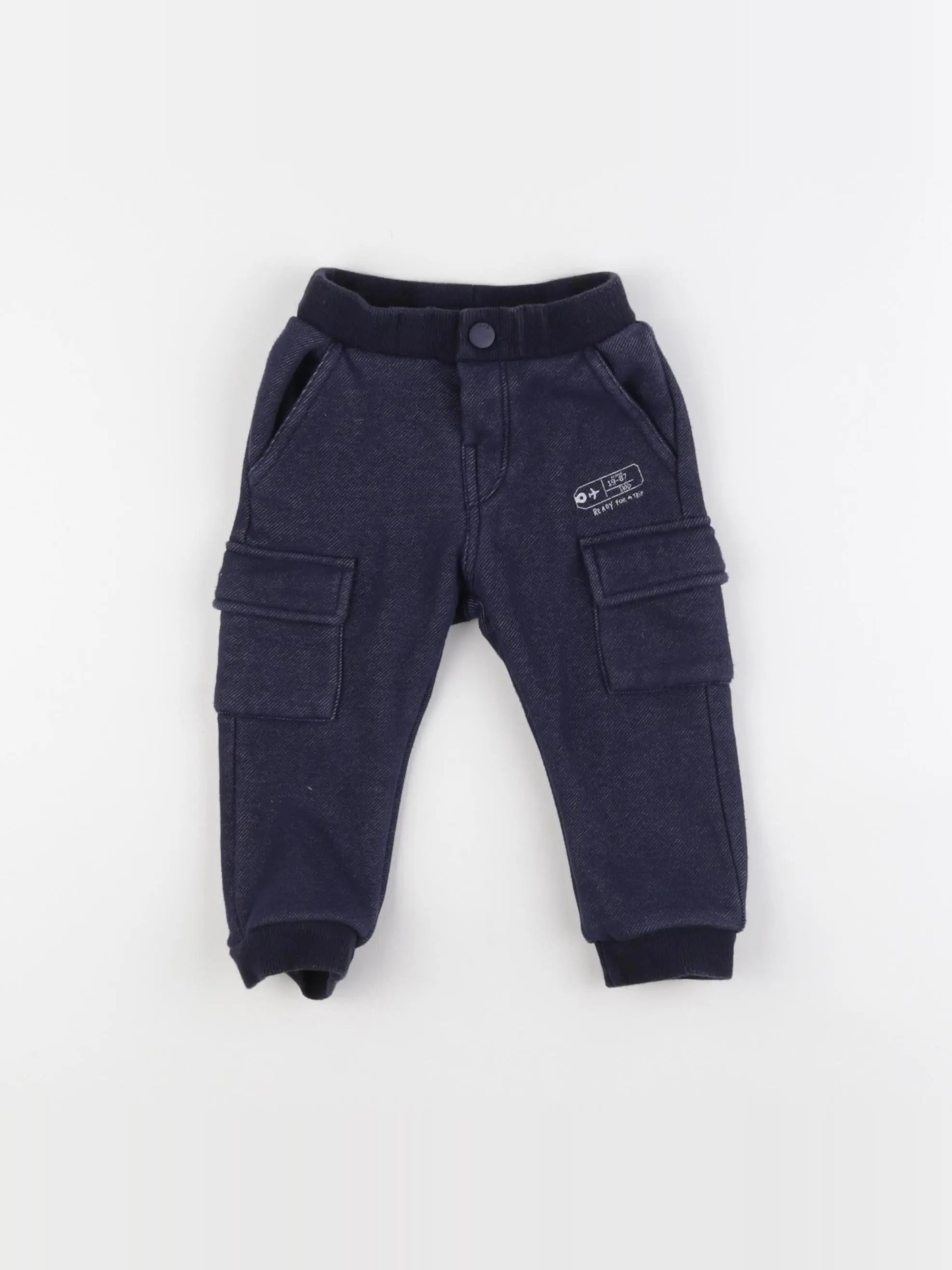 IKKS - jogging doublé bleu - 12 mois