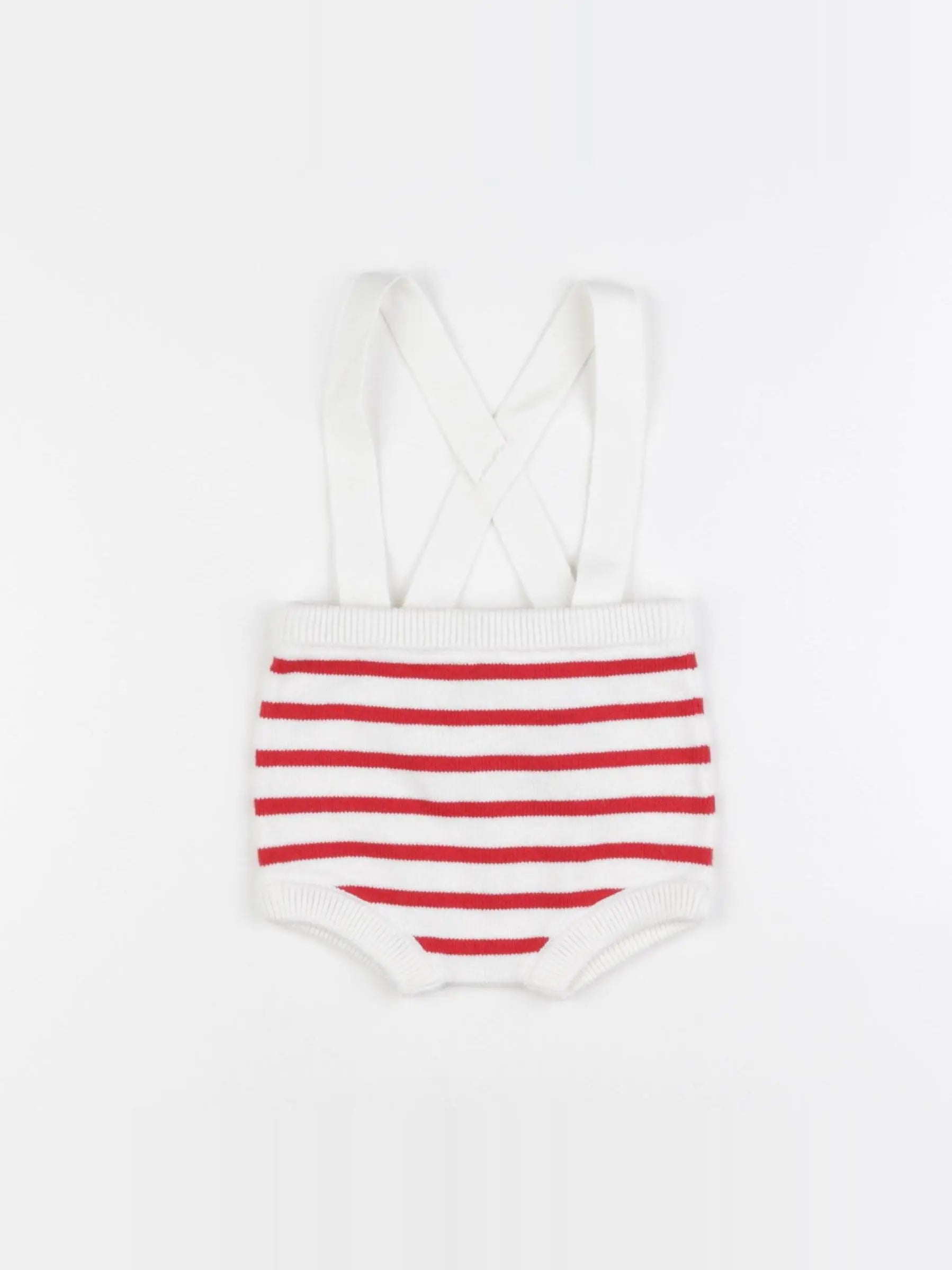 Jacadi - short blanc, rouge - 3 mois