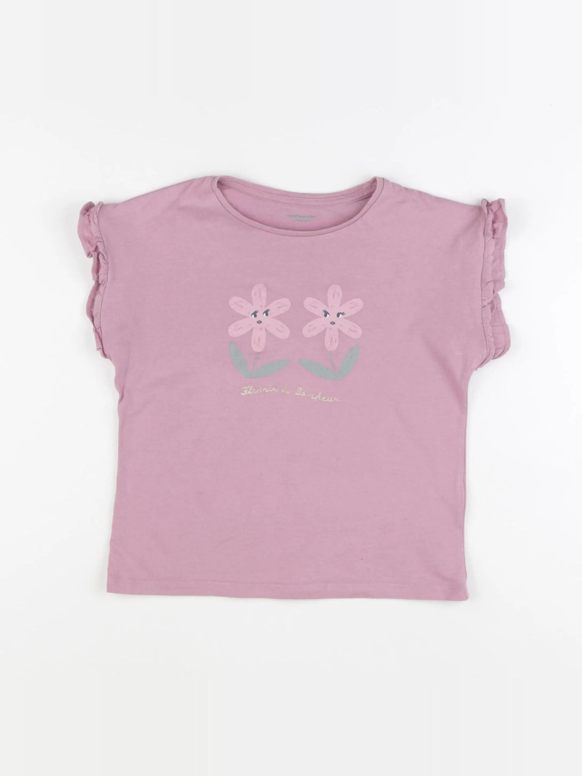 Vertbaudet - tee-shirt rose - 8 ans
