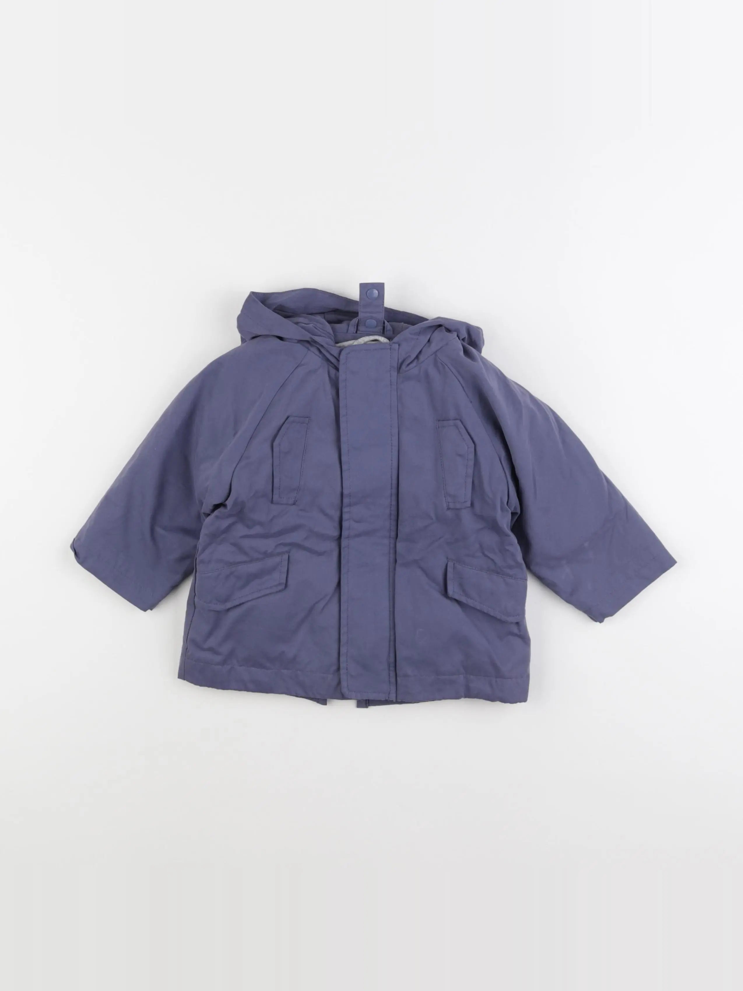 Vertbaudet - parka bleu - 12 mois