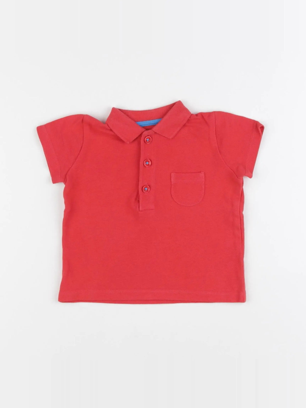 Baby Boden - polo rouge - 6/9 mois