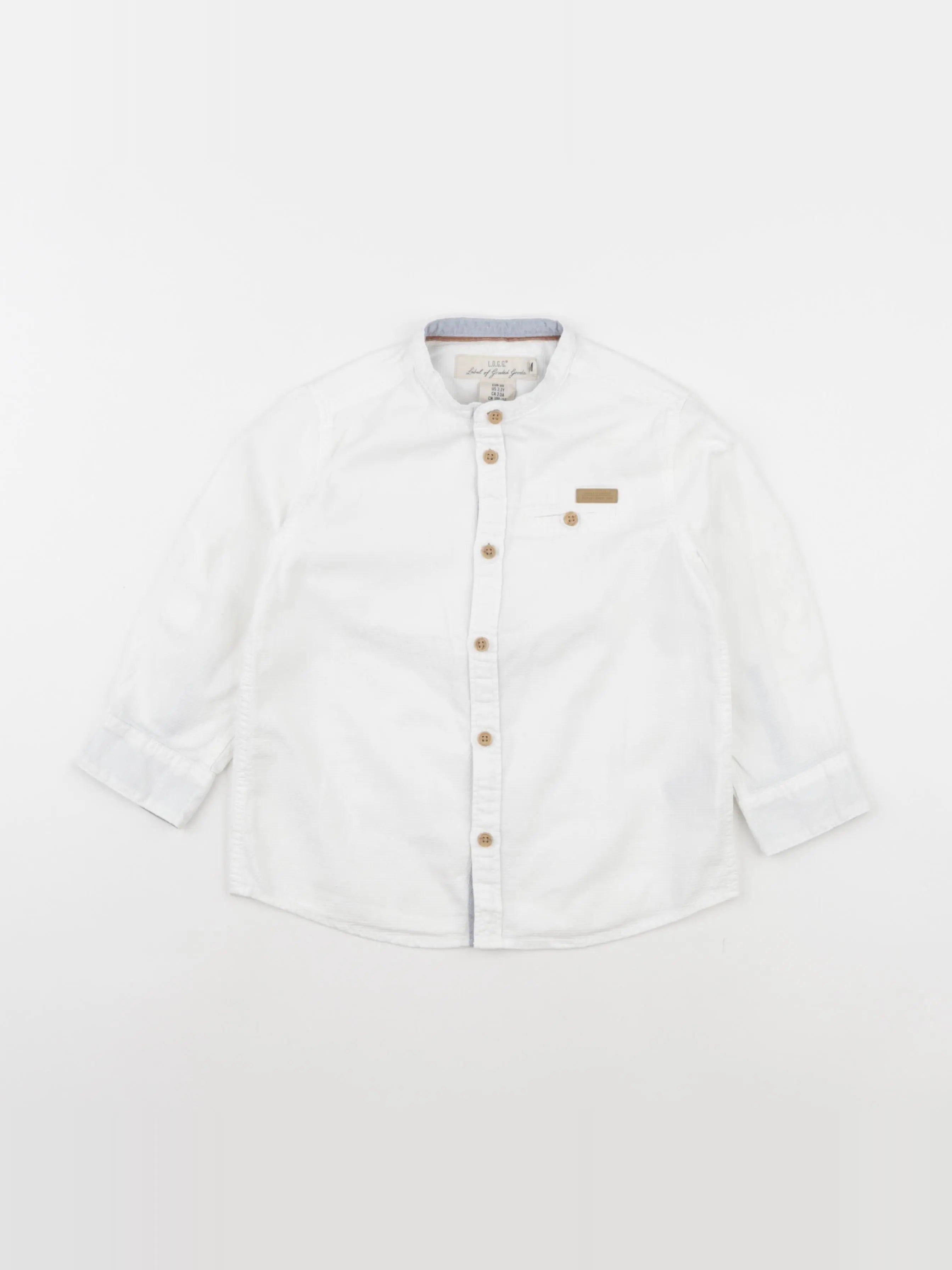 H&M - chemise blanc - 2/3 ans