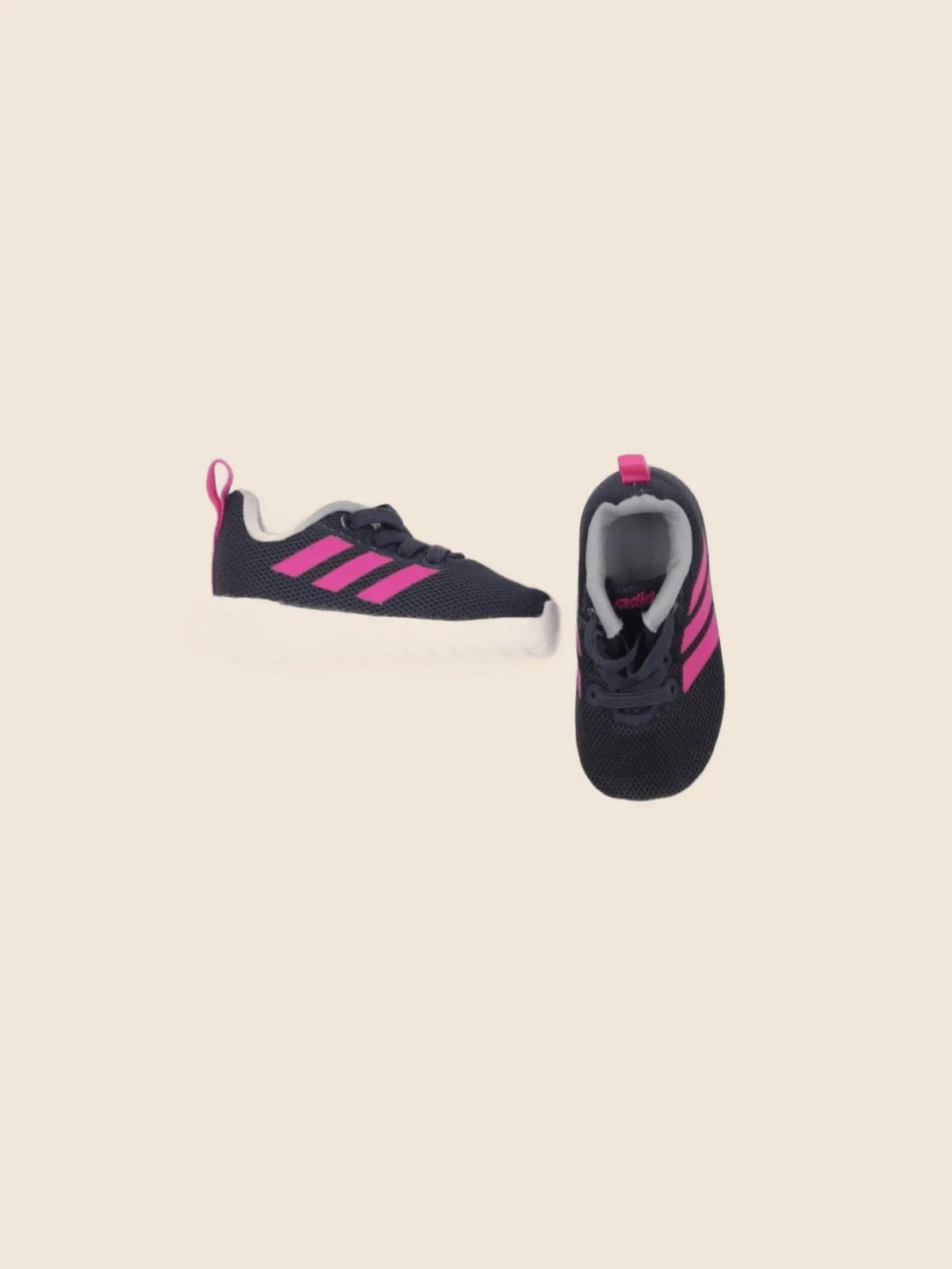 Adidas - tennis élastiqué bleu, rose - pointure 19