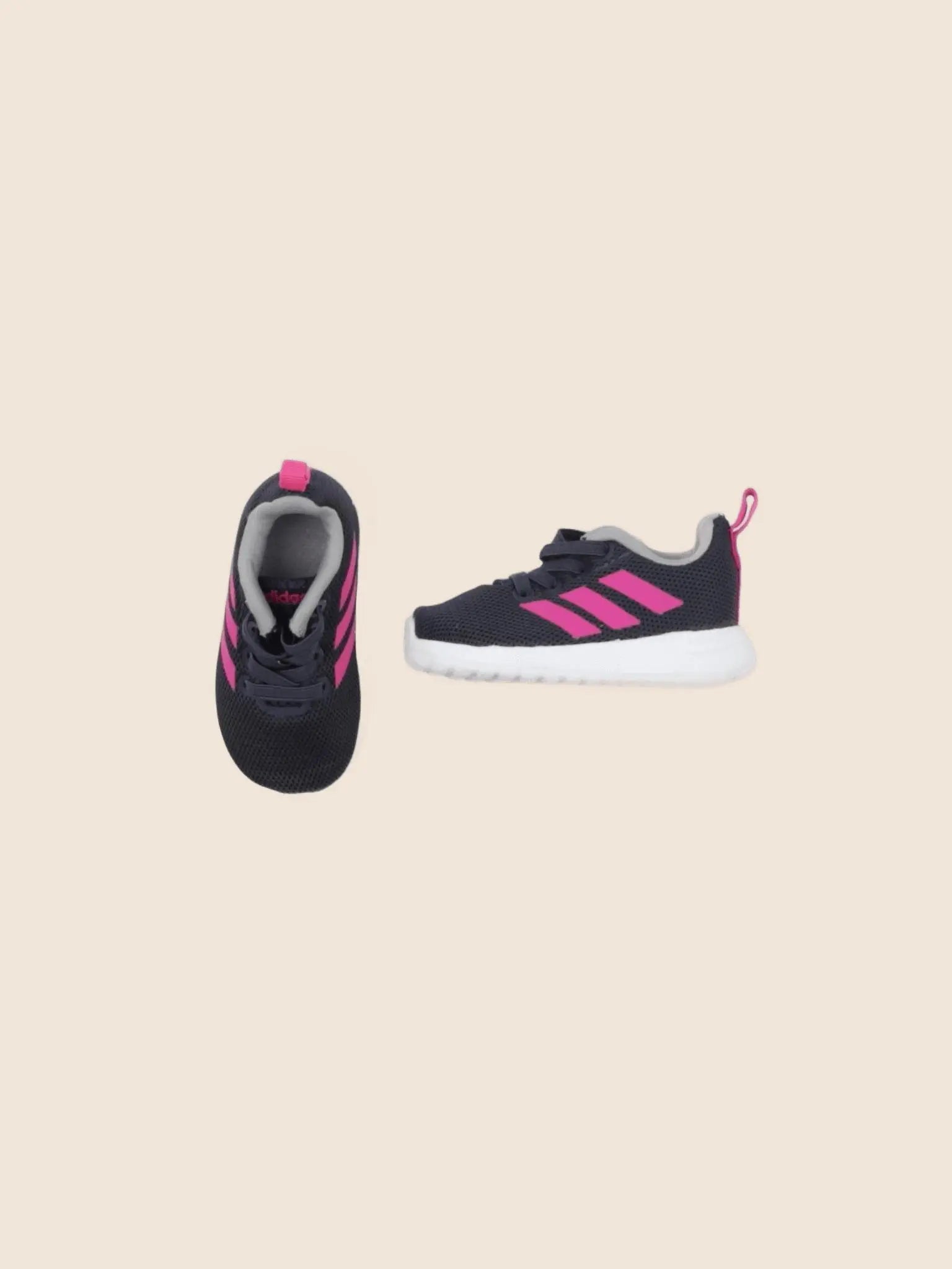 Adidas - tennis élastiqué bleu, rose - pointure 19